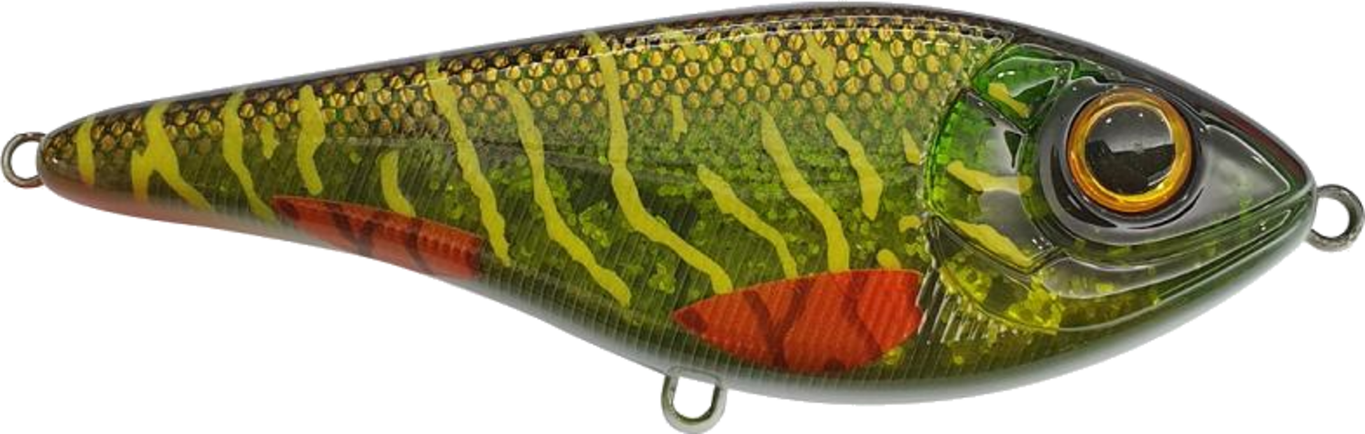 STRIKE PRO, Strike Pro Buster Swim Bait, Slow Sink, 13cm, 65g - Green Motoroil