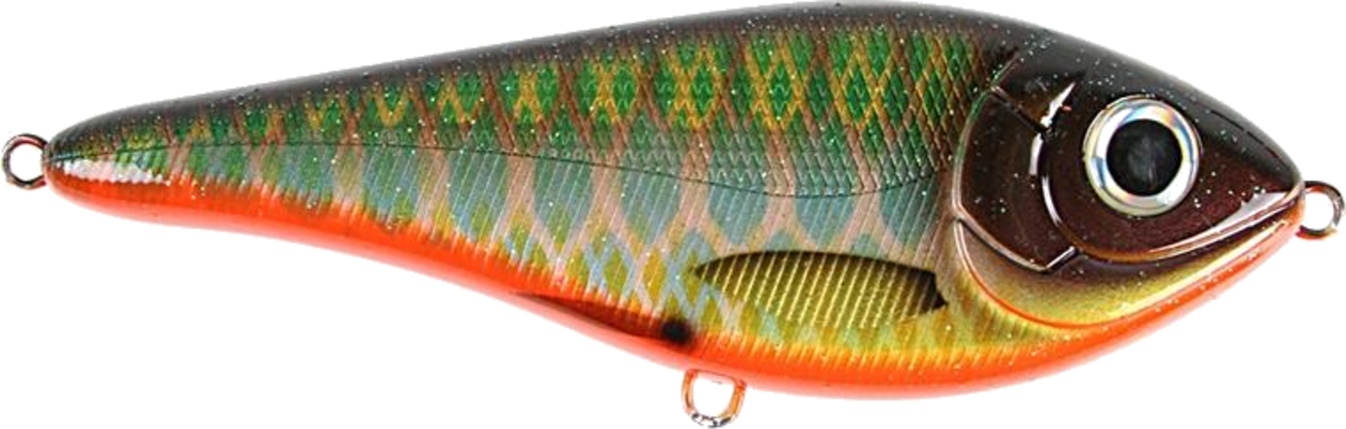 STRIKE PRO, Strike Pro Buster Swim Bait, Slow Sink, 13cm, 65g - Green
