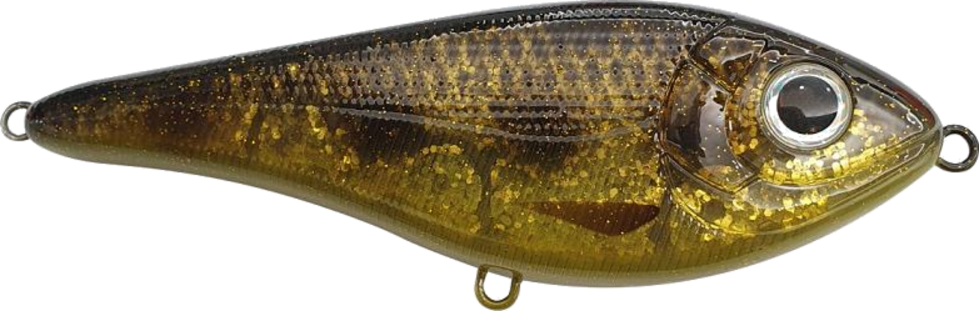 STRIKE PRO, Strike Pro Buster Swim Bait, Slow Sink, 13cm, 65g - Spotted Bullhead
