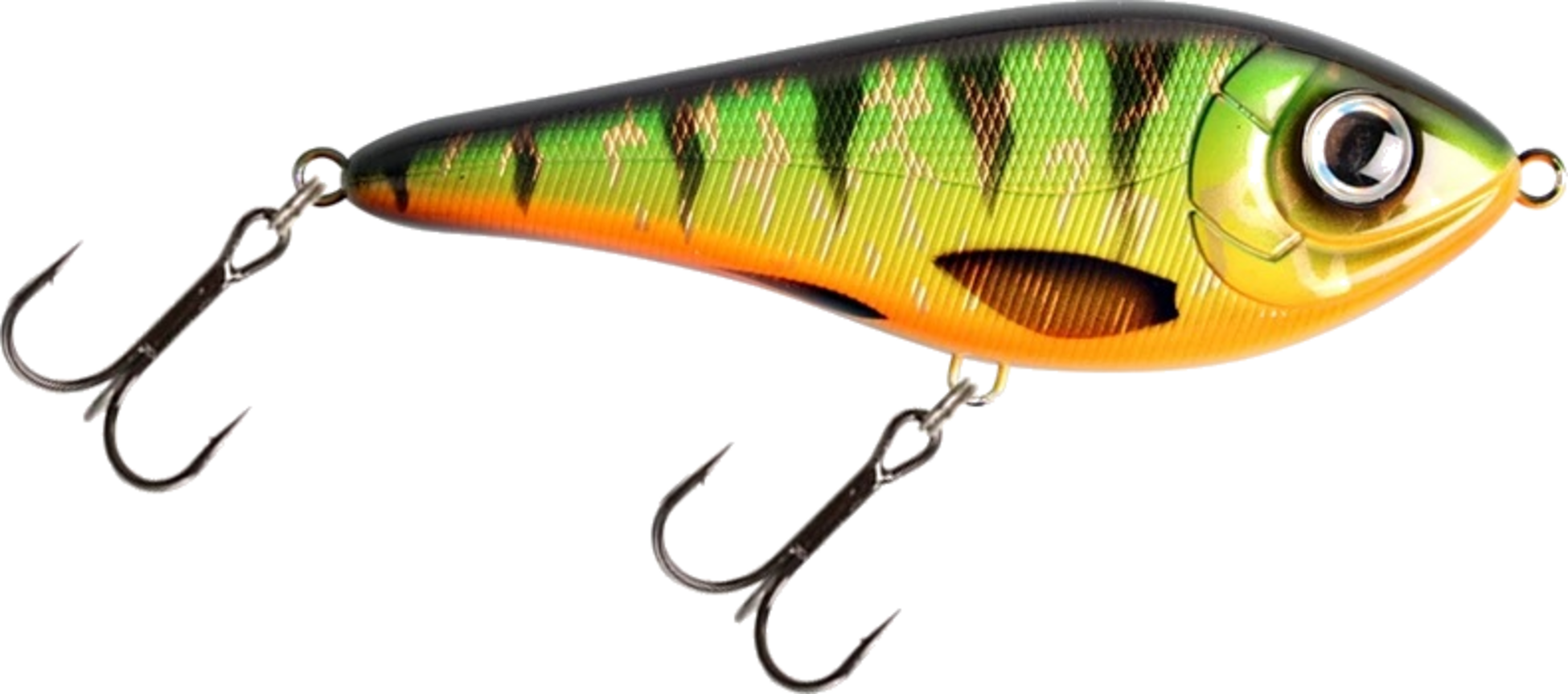 STRIKE PRO, Strike Pro Buster Swim Jr, Slow Sink, 10,5cm, 40g - Green Tiger