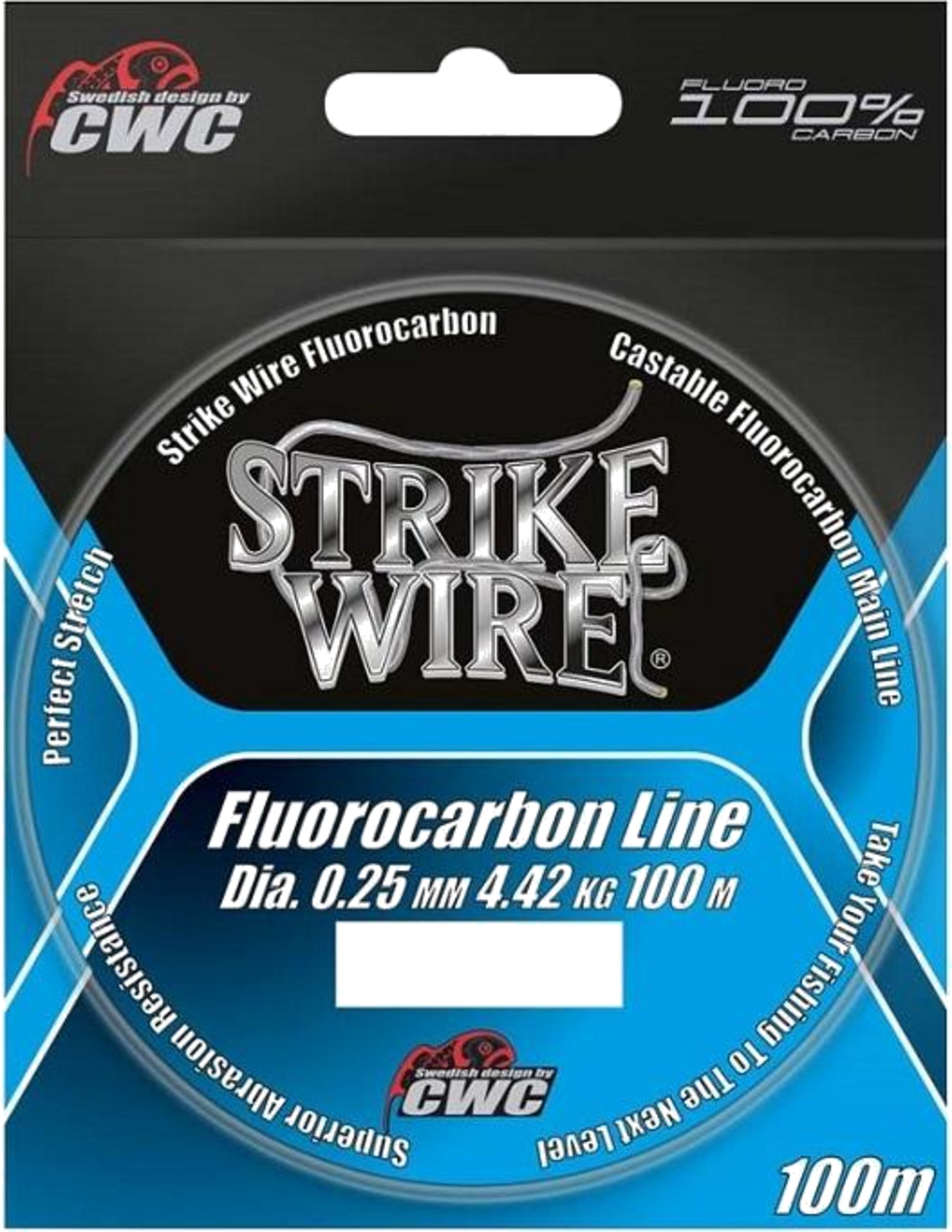 STRIKE WIRE, Strike Wire Fluorocarbon, 0,22mm/3,36kg - 100m, Invisible