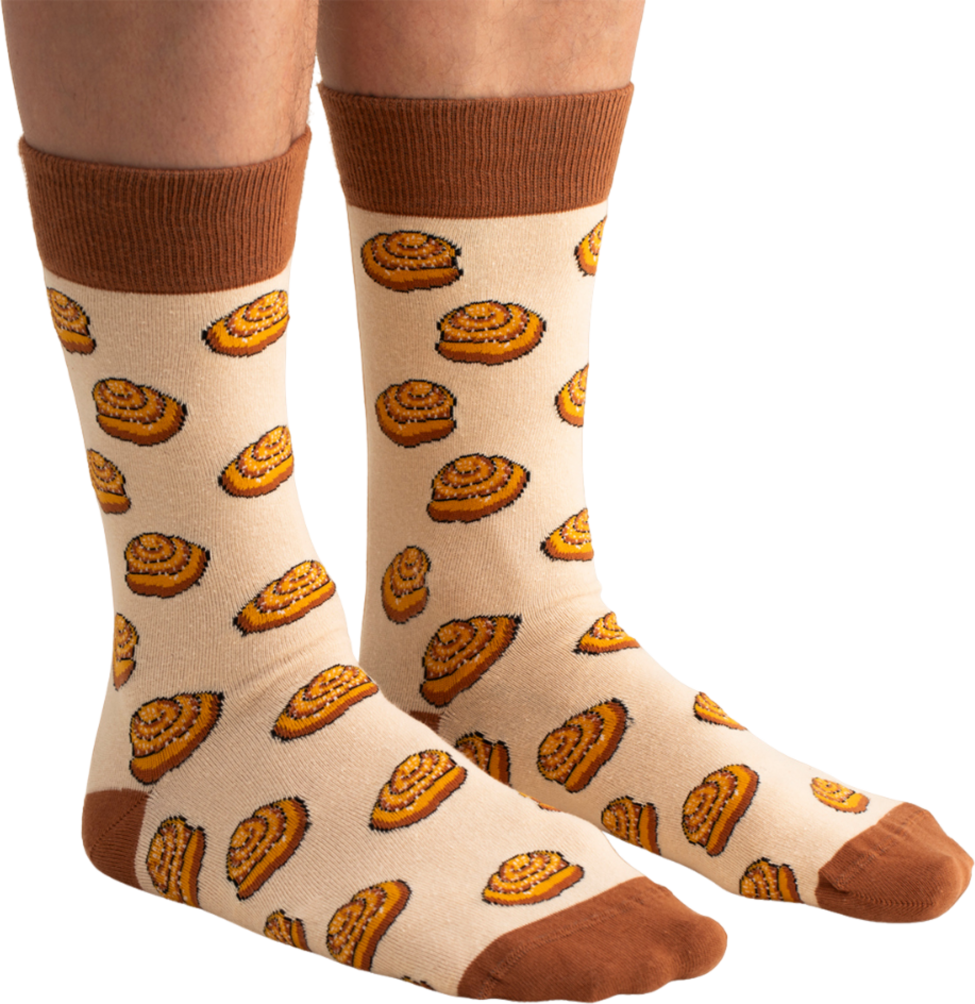 SVENSK HUSMAN, Strumpor - Lyx Kanelbulle Brun