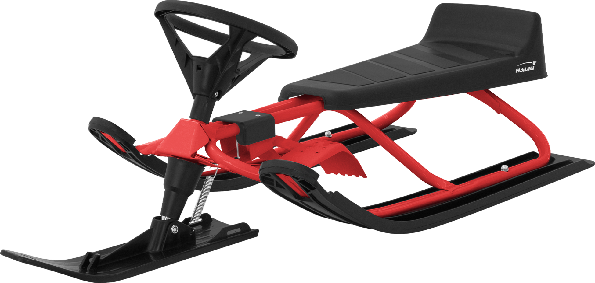 ECD GERMANY, Styrsläde För Barn Från 5 År Upp Till 90 Kg Säte Med Ryggstöd