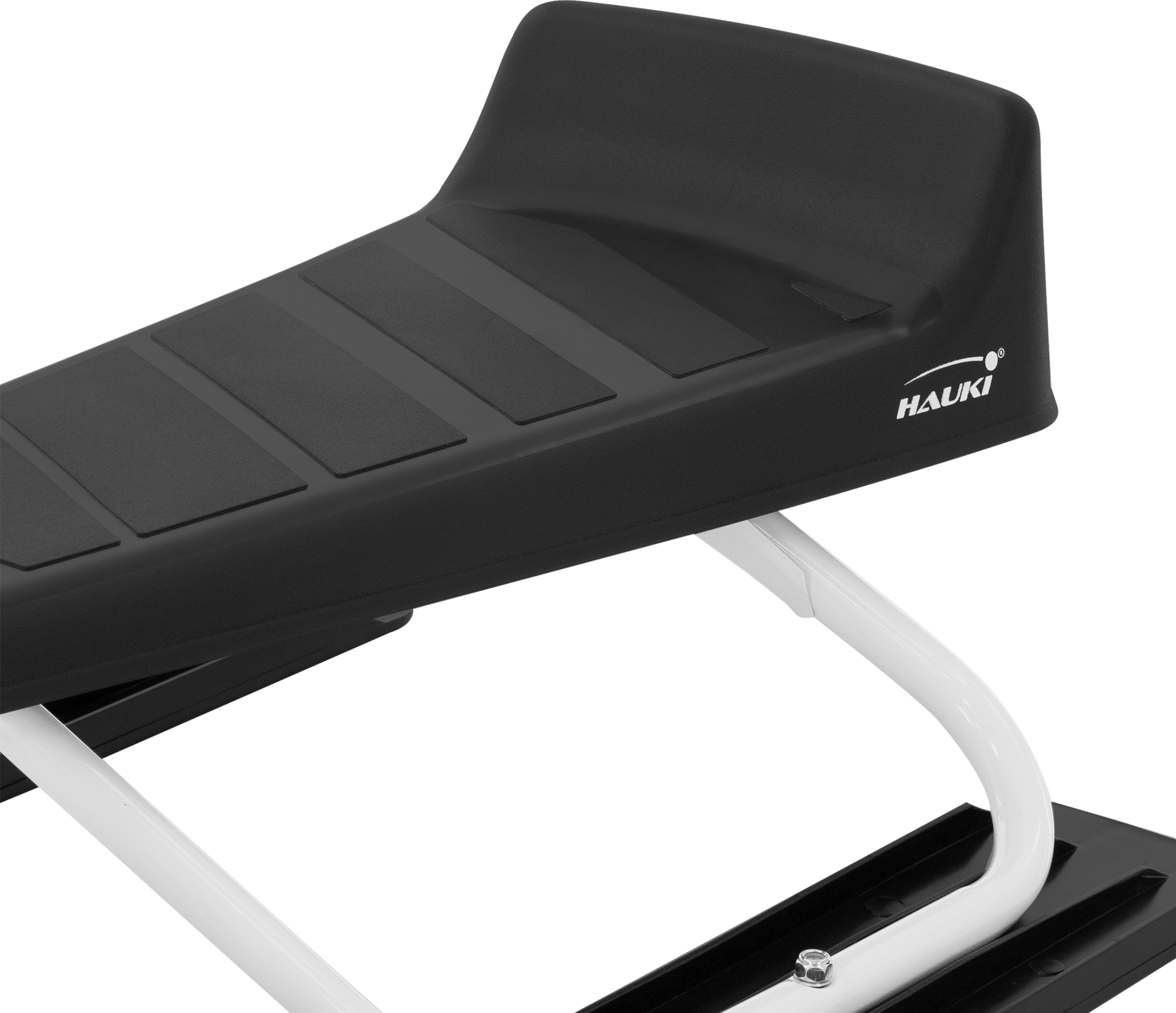 ECD GERMANY, Styrsläde För Barn White Från 5 År Upp Till 90 Kg Säte Med Ryggstöd