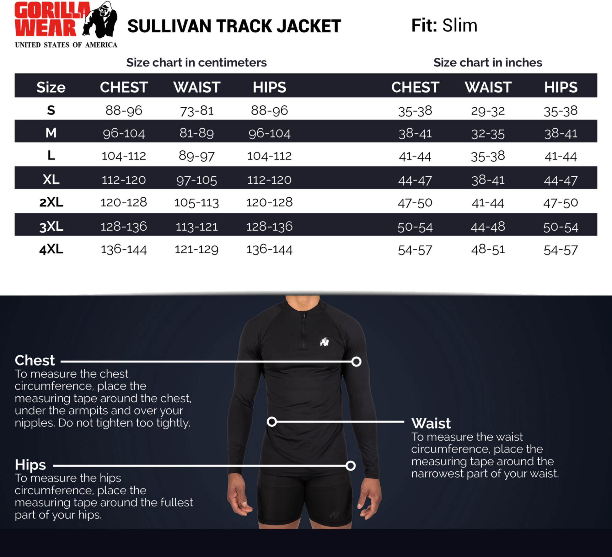 GORILLA WEAR, Sullivan Track Jacket