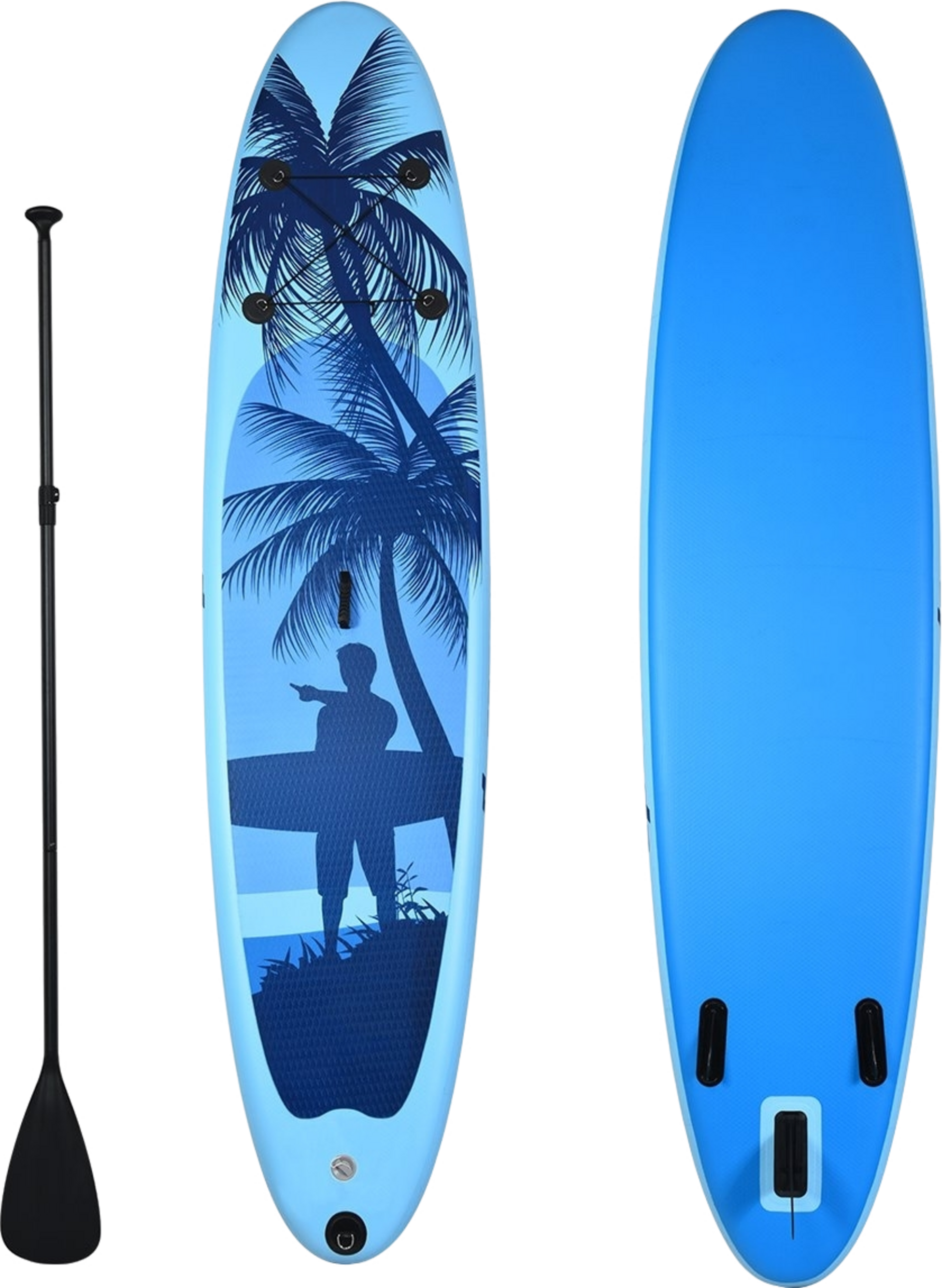 B2X, Sup Board Inflatable Stand Up Board Paddle Board Blue-l