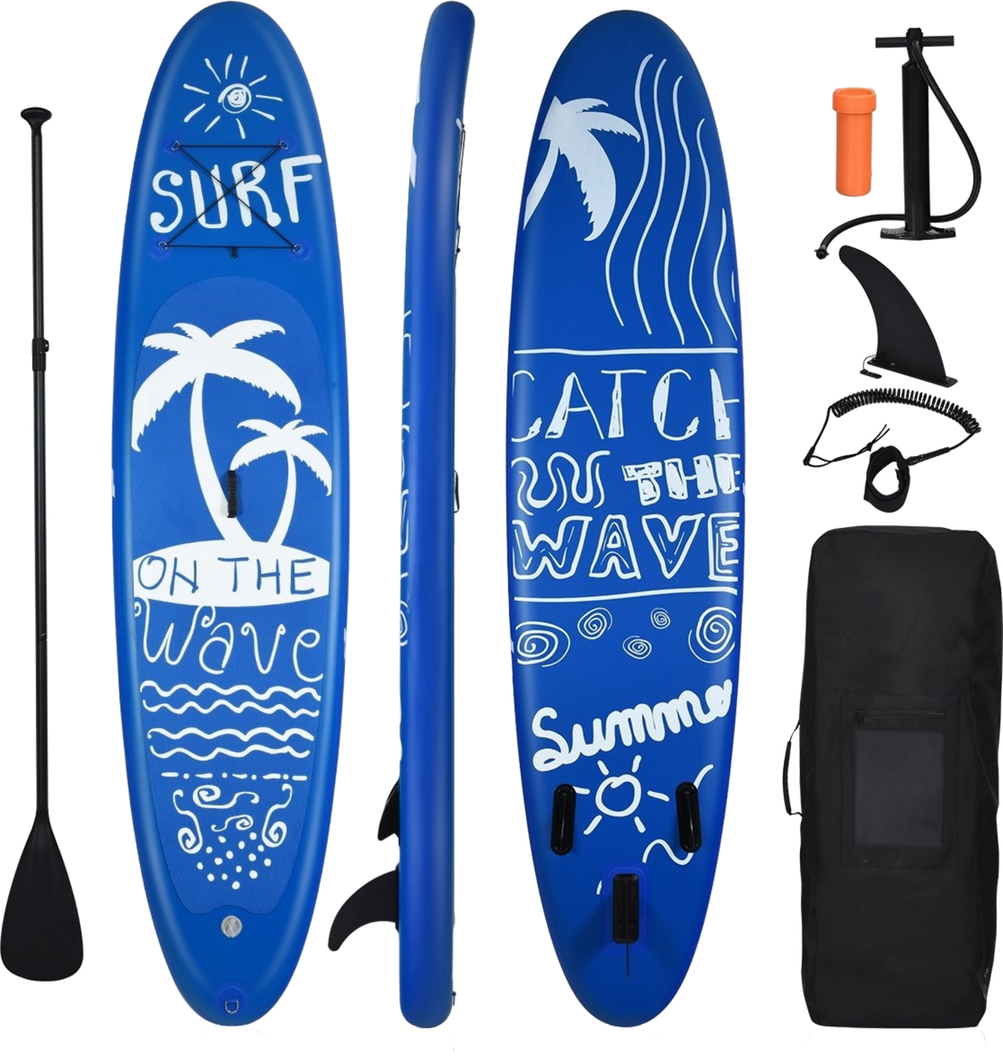 B2X, Sup Board Inflatable Stand Up Board Paddle Board Navy-l