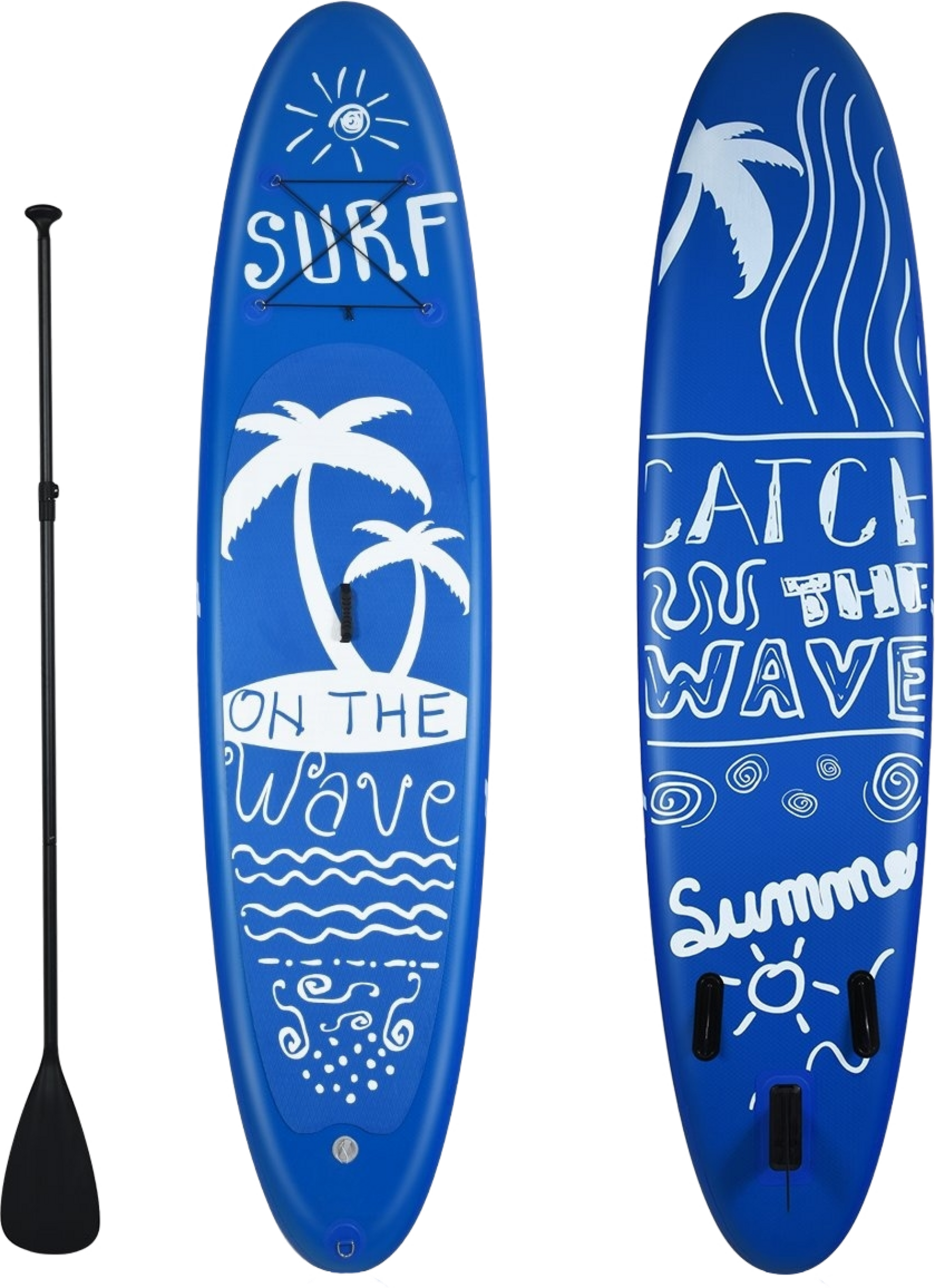 B2X, Sup Board Inflatable Stand Up Board Paddle Board Navy-m