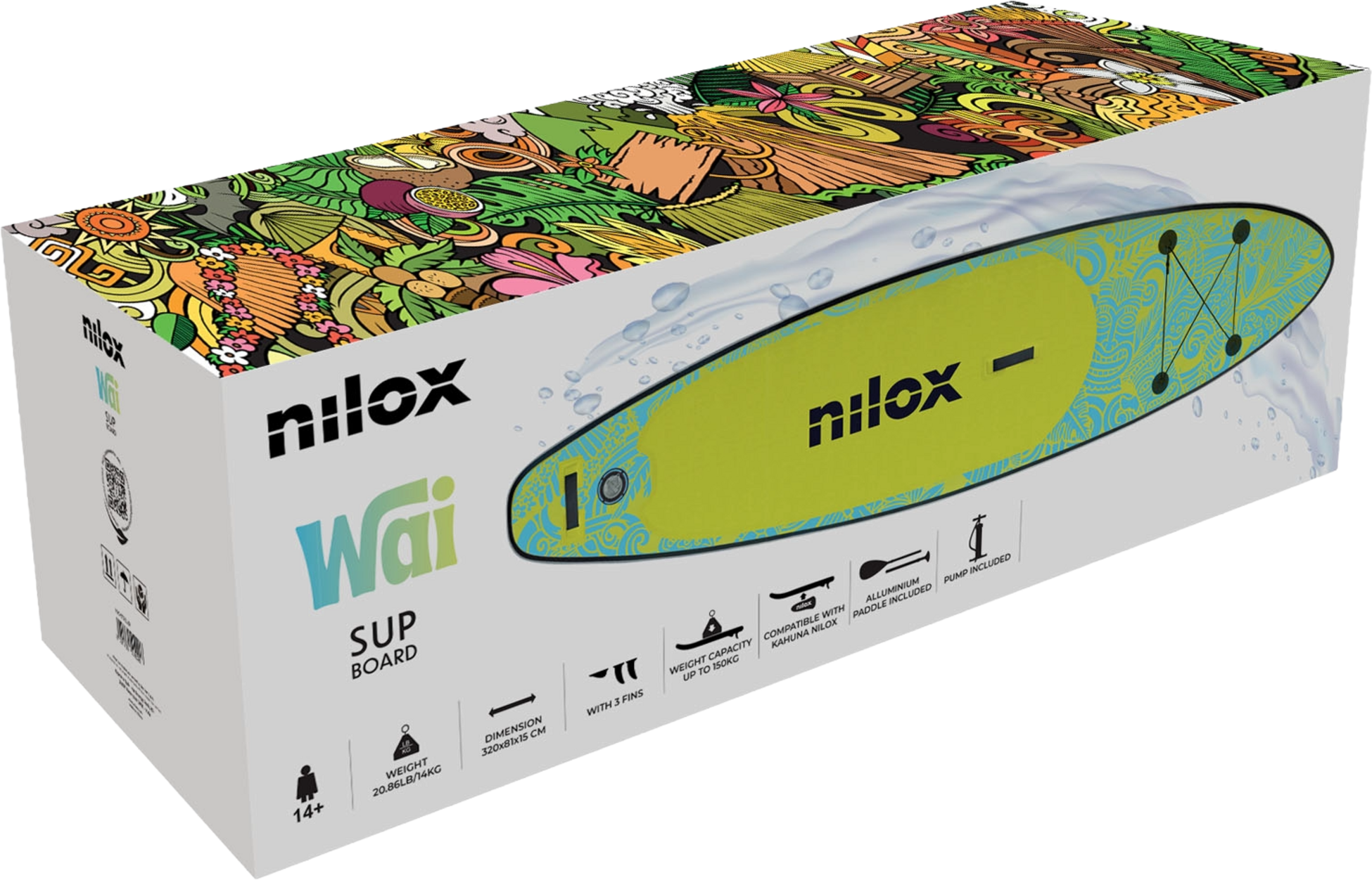 NILOX, Sup Uppbl&aring;sbar 335 Cm Wai