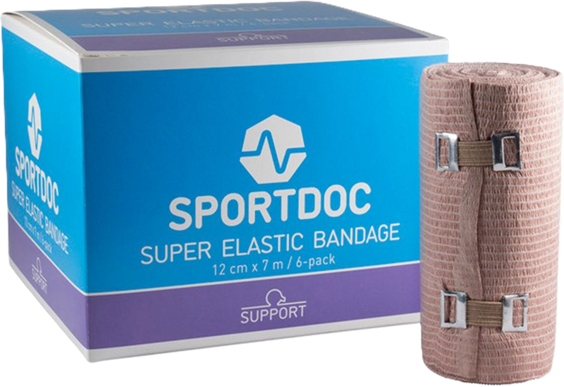 SPORTDOC, Super Elastic Bandage 12 Cm 6-pack