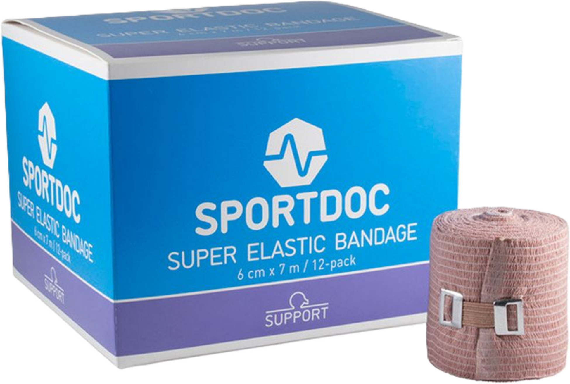SPORTDOC, Super Elastic Bandage 6 Cm 12-pack