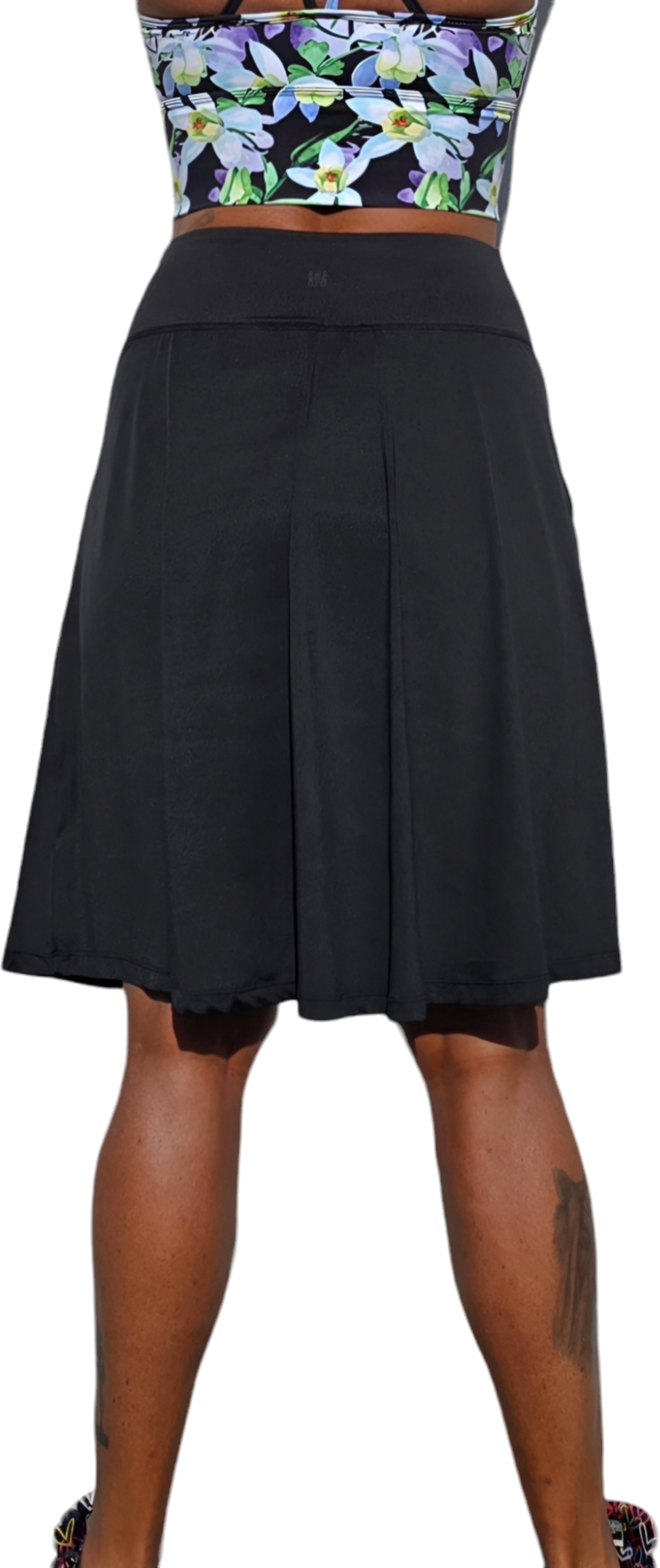 SHE DID, Svart L&aring;ng Byxkjol Med Fickor