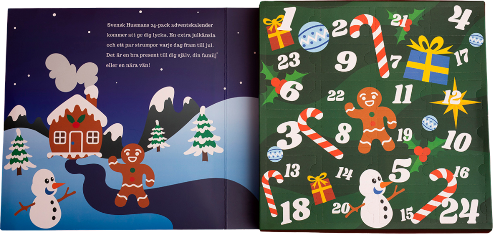 SVENSK HUSMAN, Svensk Husman Julkalender 24-pack