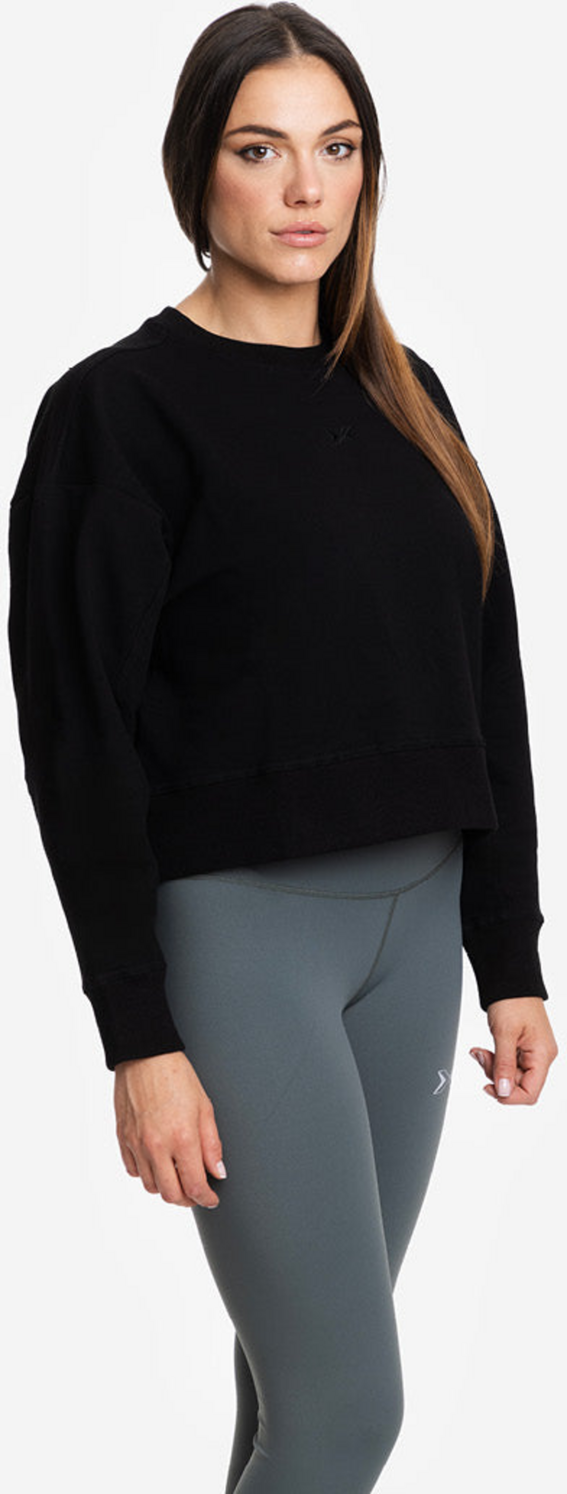 PICSIL SPORT, Sweatshirt Women Crop Jersey Stretch