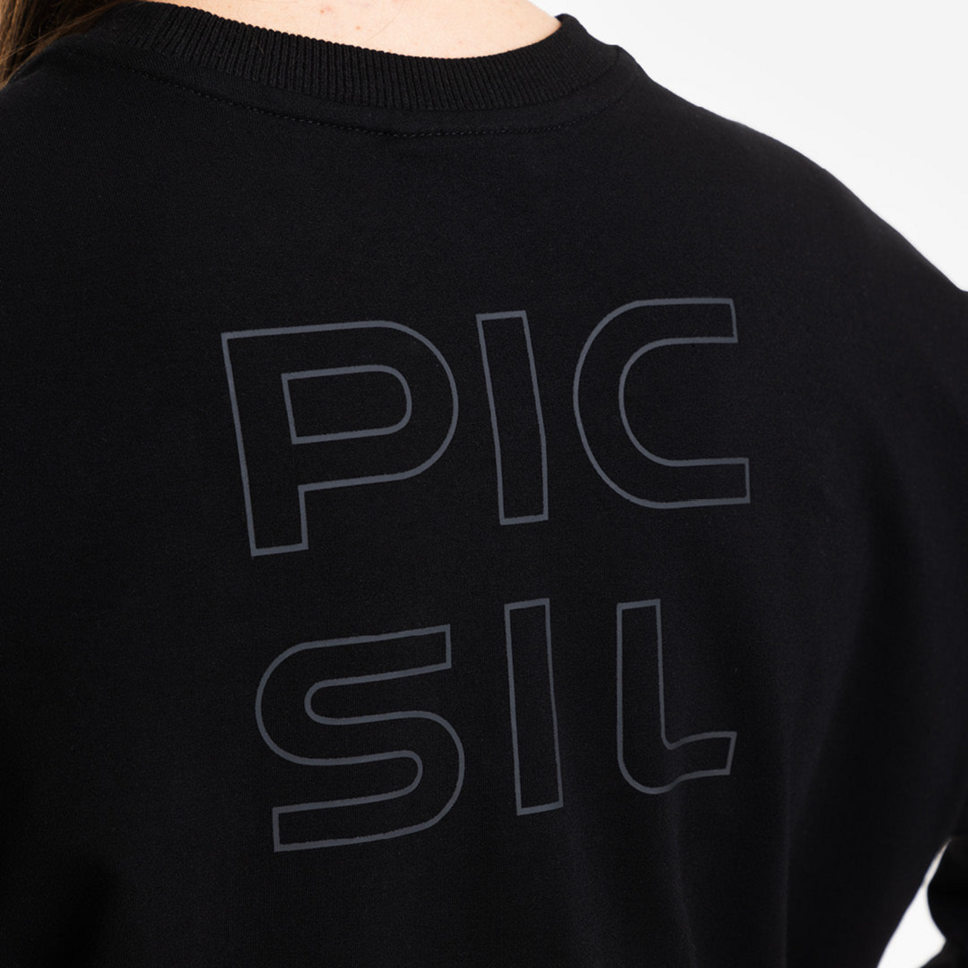 PICSIL SPORT, Sweatshirt Women Crop Jersey Stretch