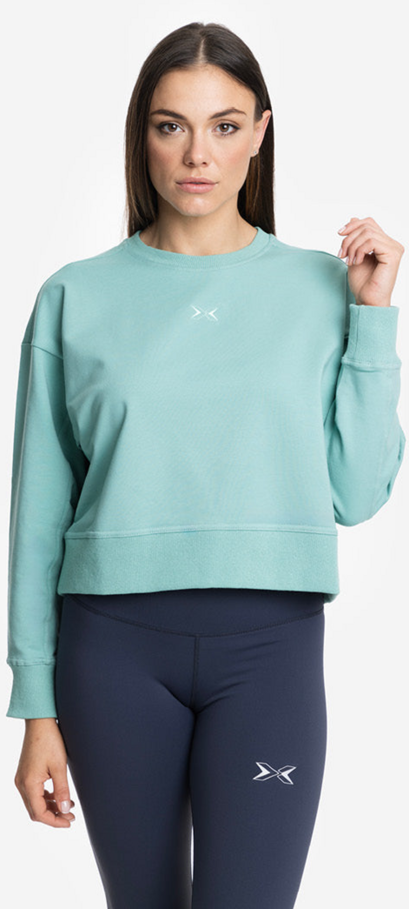 PICSIL SPORT, Sweatshirt Women Crop Jersey Stretch