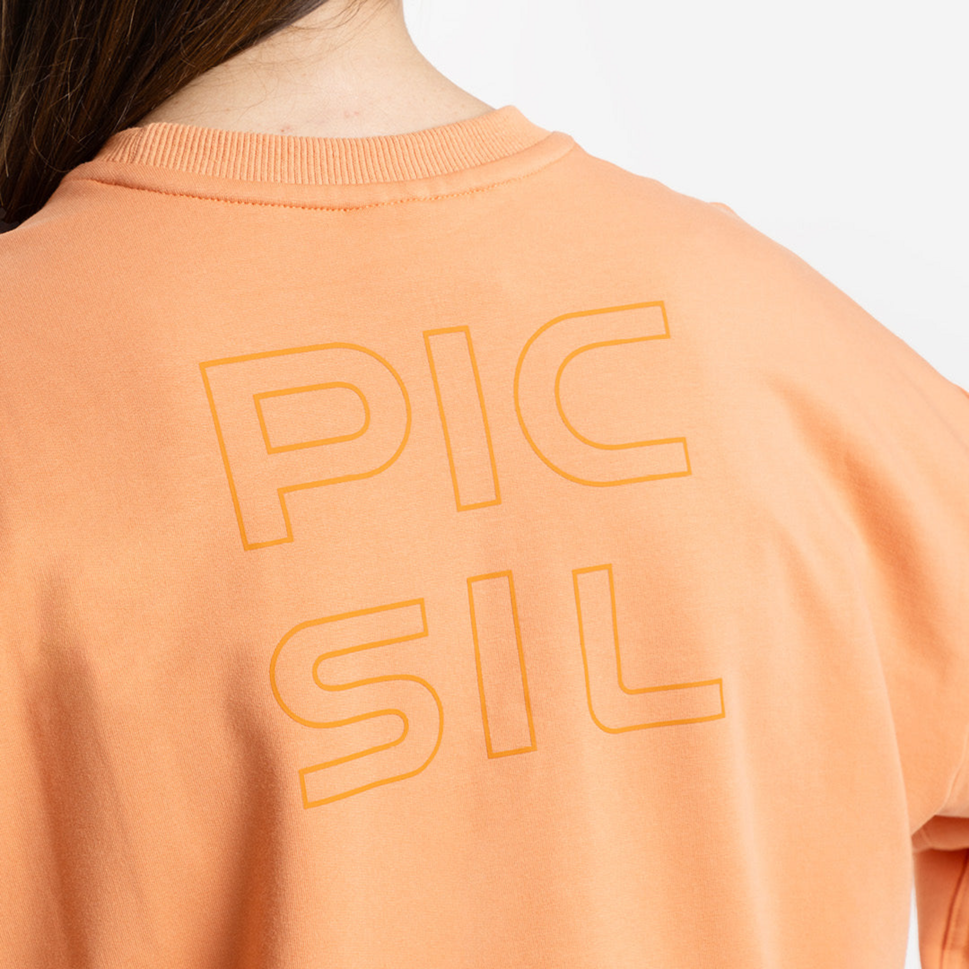 PICSIL SPORT, Sweatshirt Women Crop Jersey Stretch