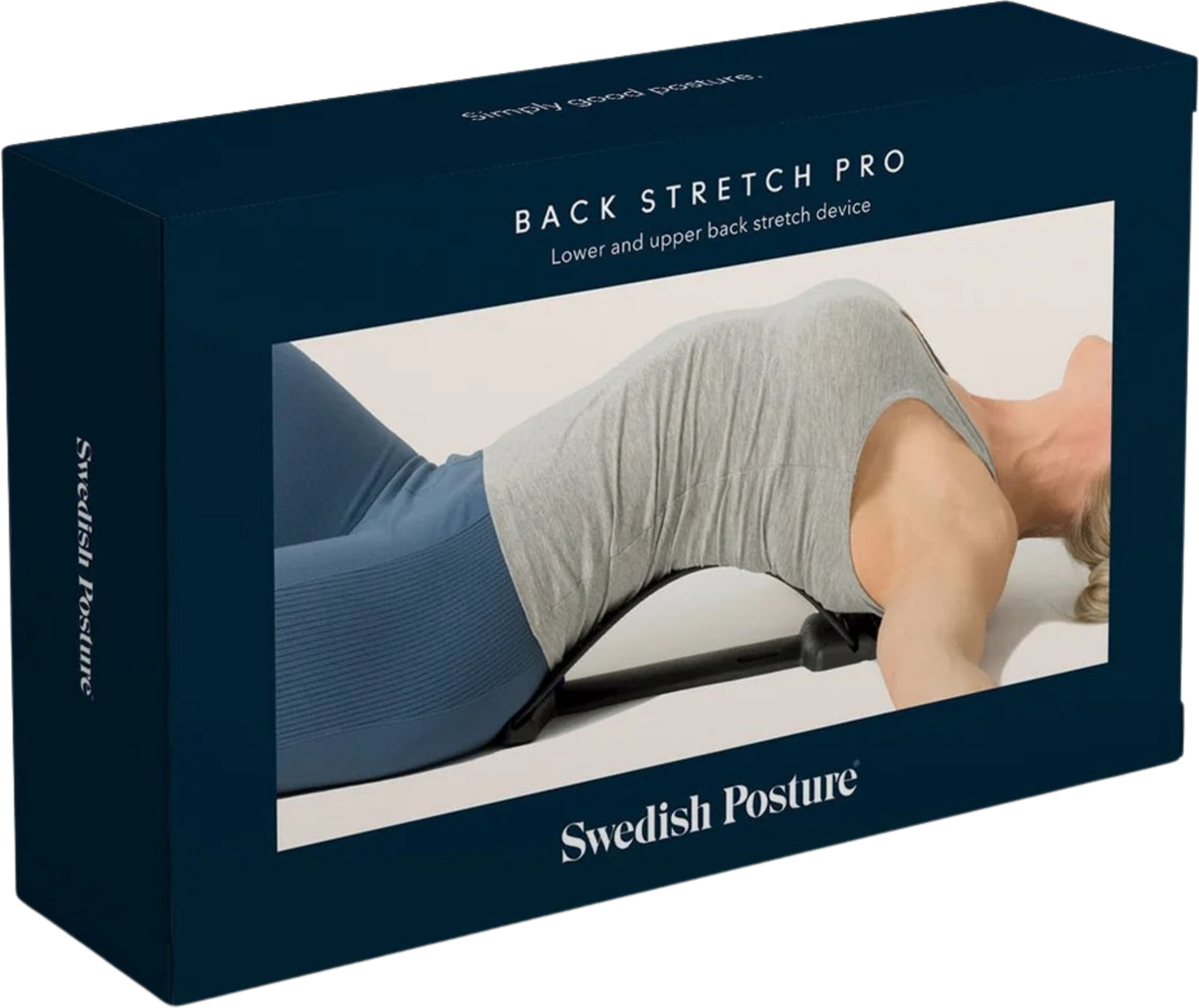 SWEDISH POSTURE, Swedish Posture Back Stretch Pro Grey Textile Cover
