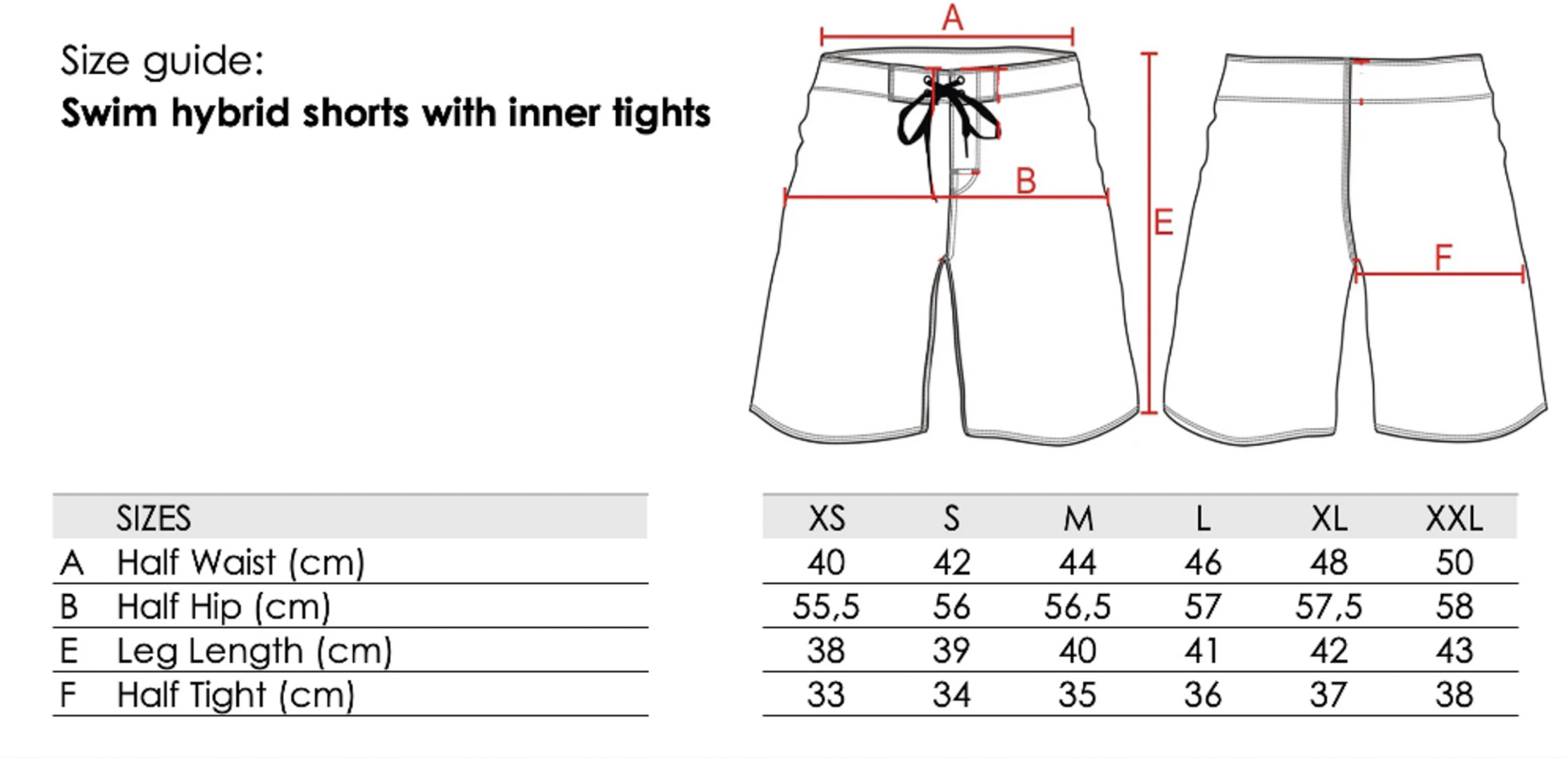 HANG TEN, Swim Hybrid Shorts With Inner Tights