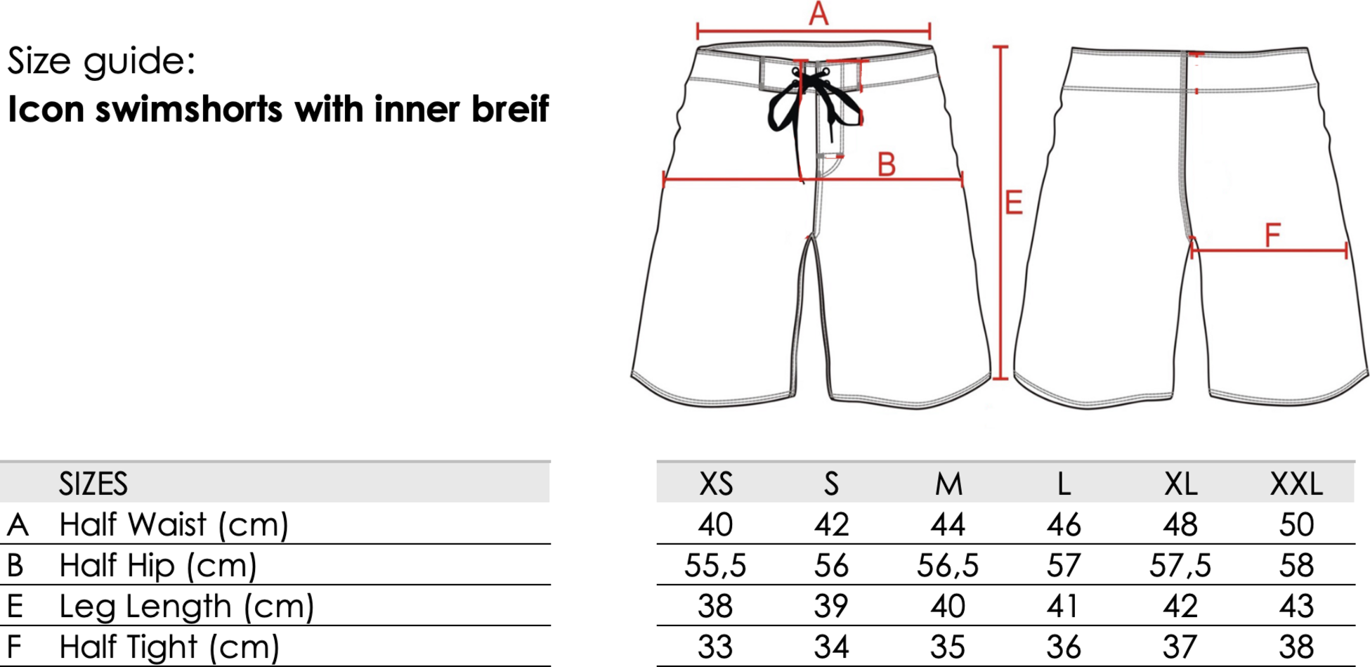 HANG TEN, Swim Shorts With Inner Breif