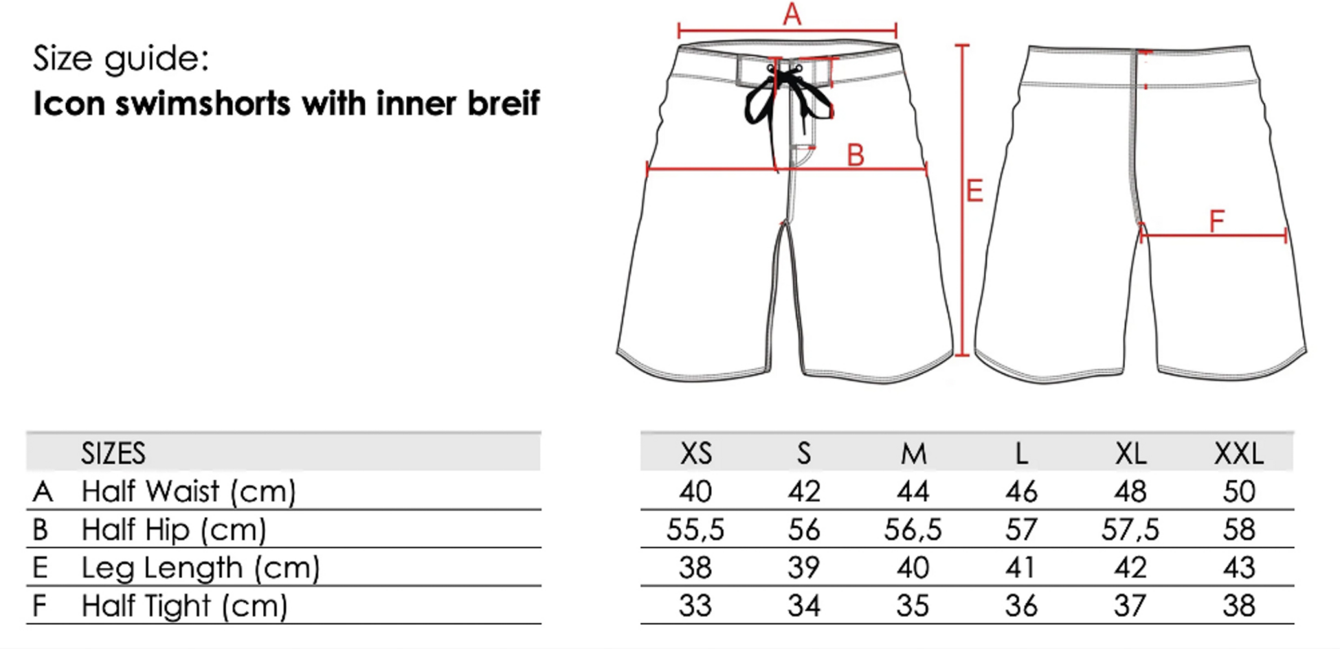 HANG TEN, Swim Shorts With Inner Breif
