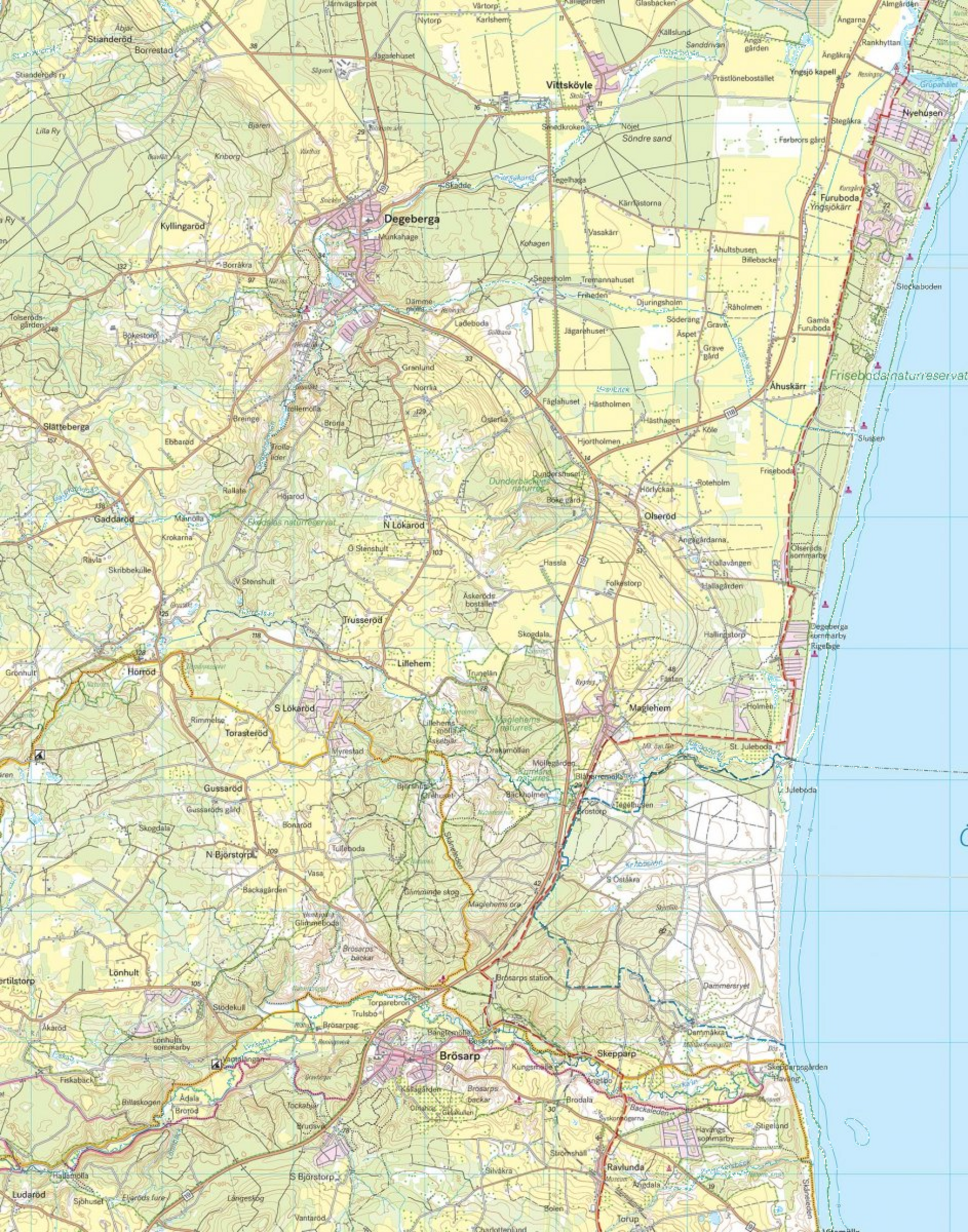 CALAZO, Syd&ouml;stra Sk&aring;ne 1:50.000