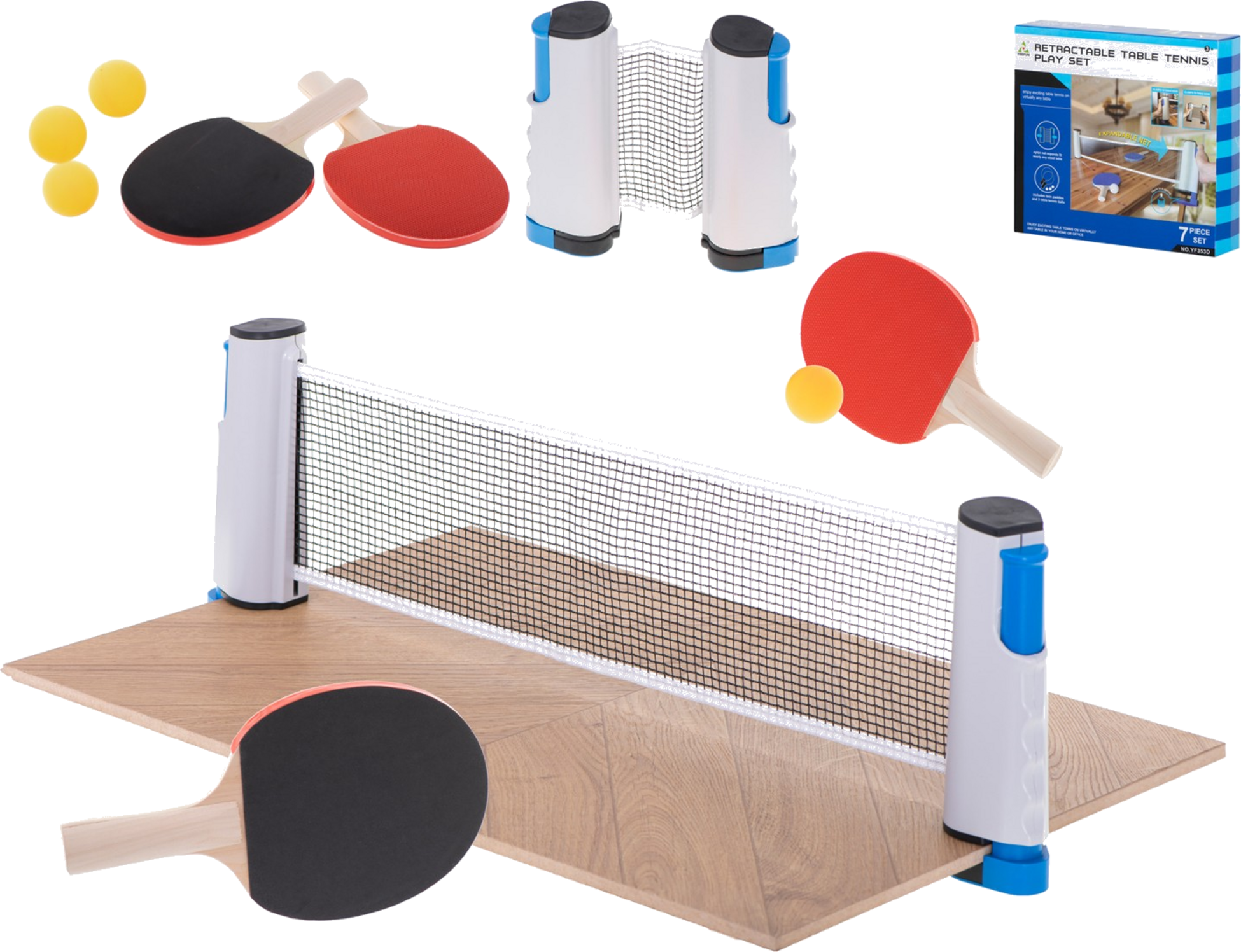 B2X, Table Tennis Ping Pong Net Pallets Rackets
