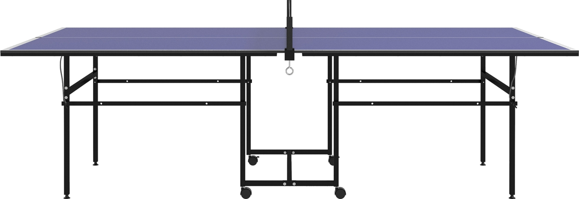 NORTHIX, Table Tennis Table, Folding Table Tennis Table In Quarters With Wheels, Table Tennis Game Set With 2