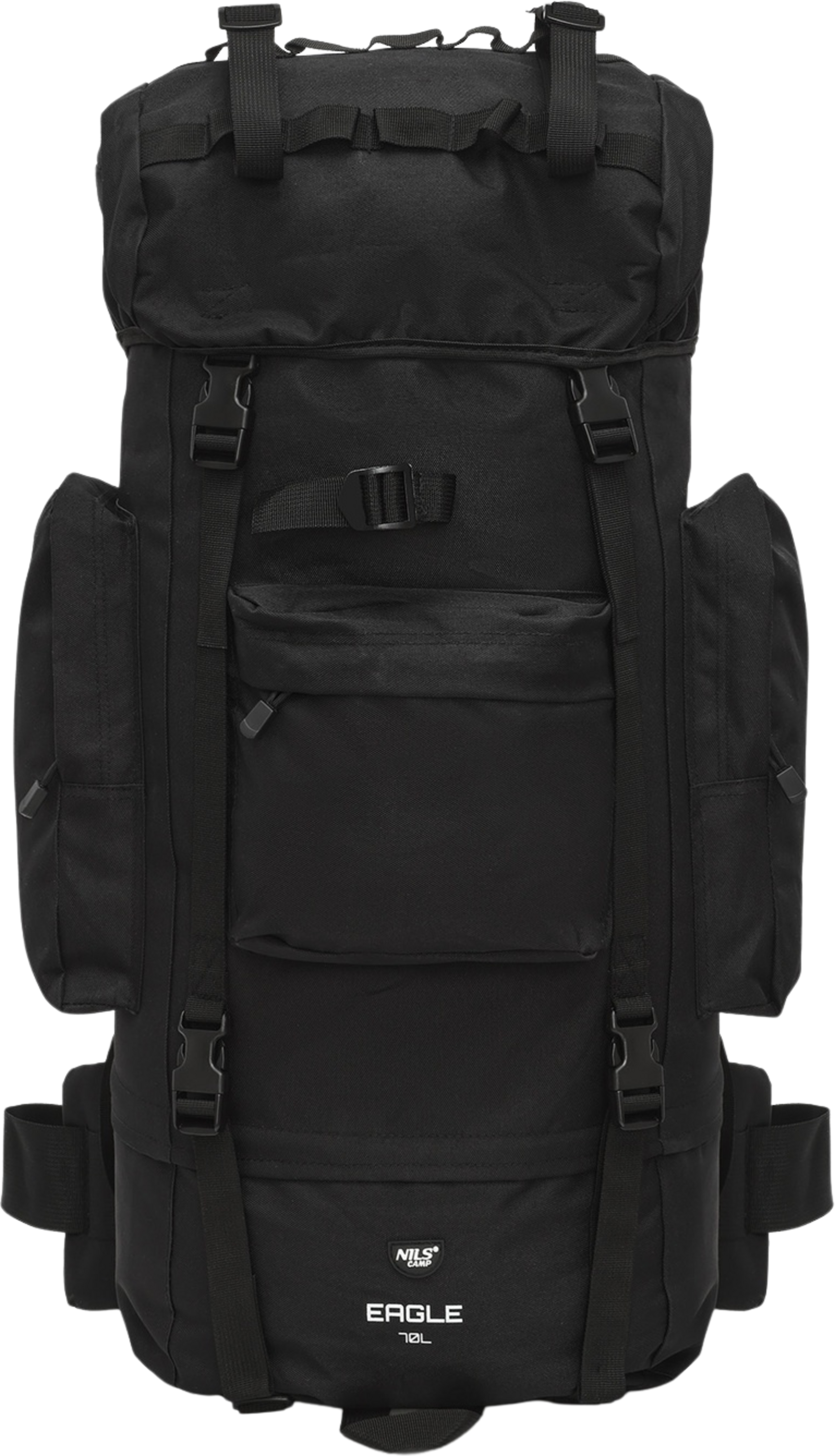 NORTHIX, Tactical Backpack, 70l, Black, Heavy-duty