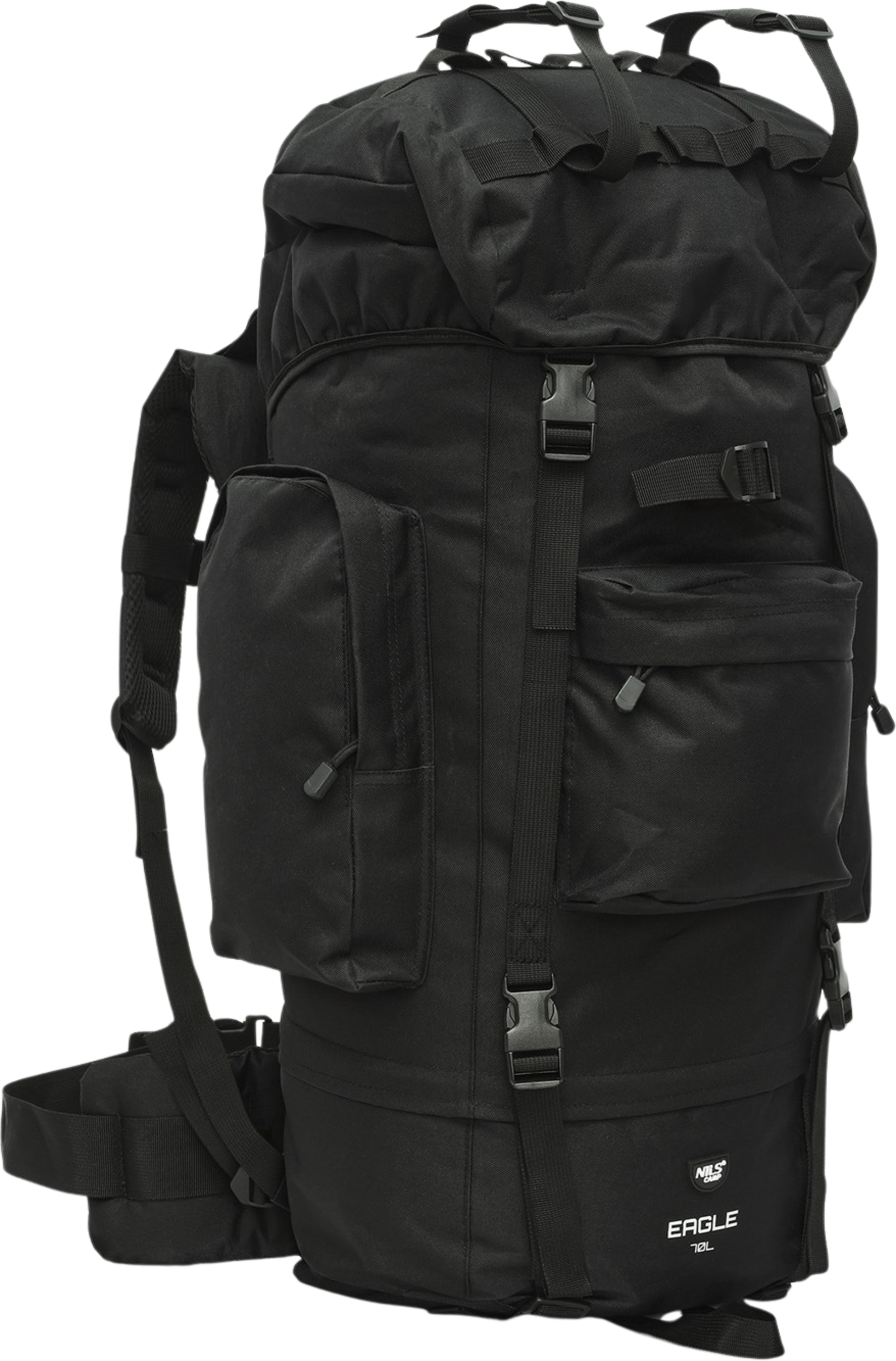 NORTHIX, Tactical Backpack, 70l, Black, Heavy-duty