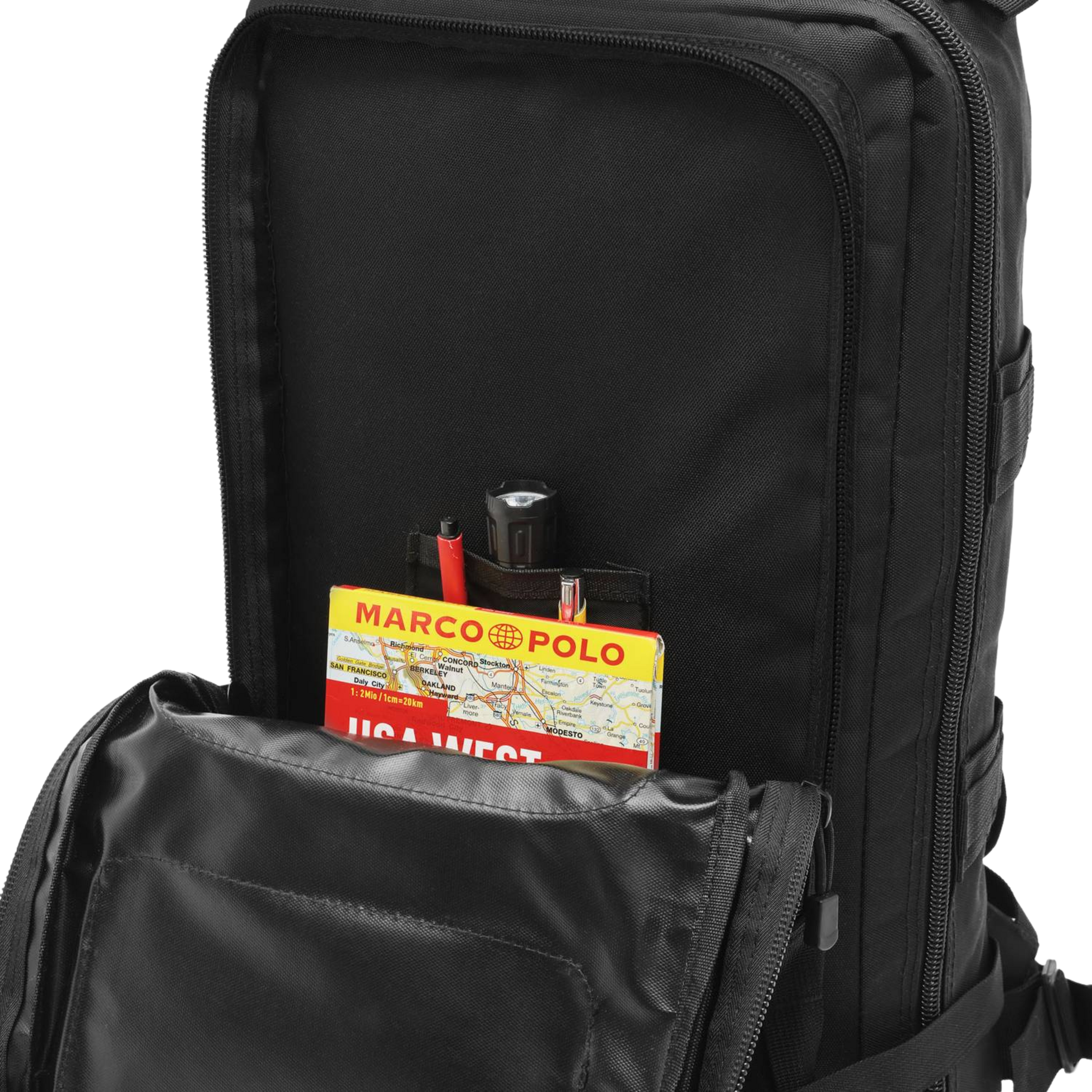 NORTHIX, Tactical Backpack, Black, 45l Capacity