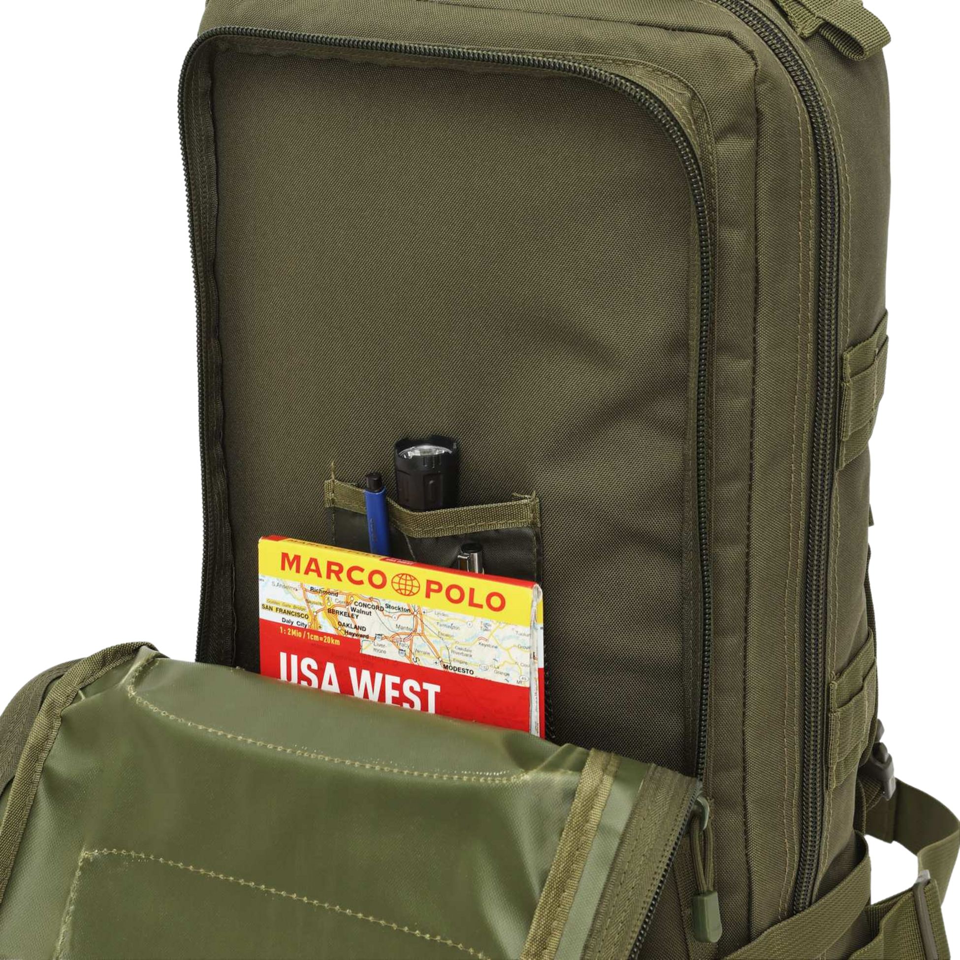 NORTHIX, Tactical Backpack, Ranger Green, 45l Capacity