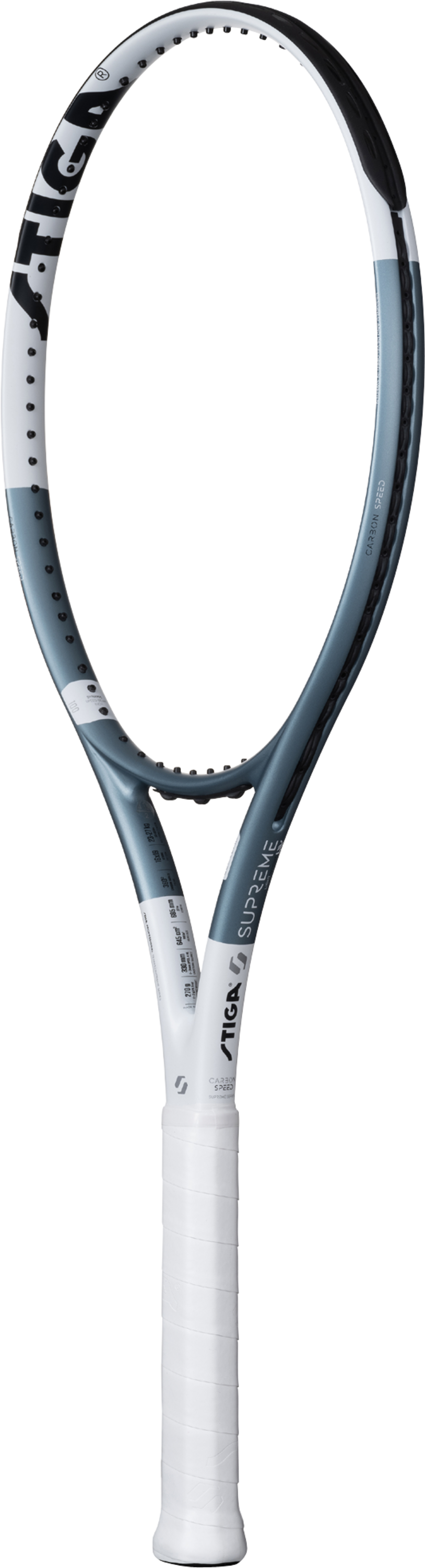 STIGA, Tennis Racket Supreme Lw White/blue Osträngat