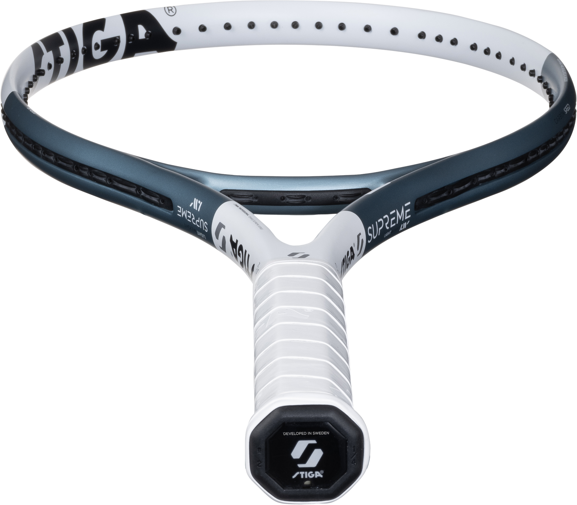 STIGA, Tennis Racket Supreme Lw White/blue Osträngat