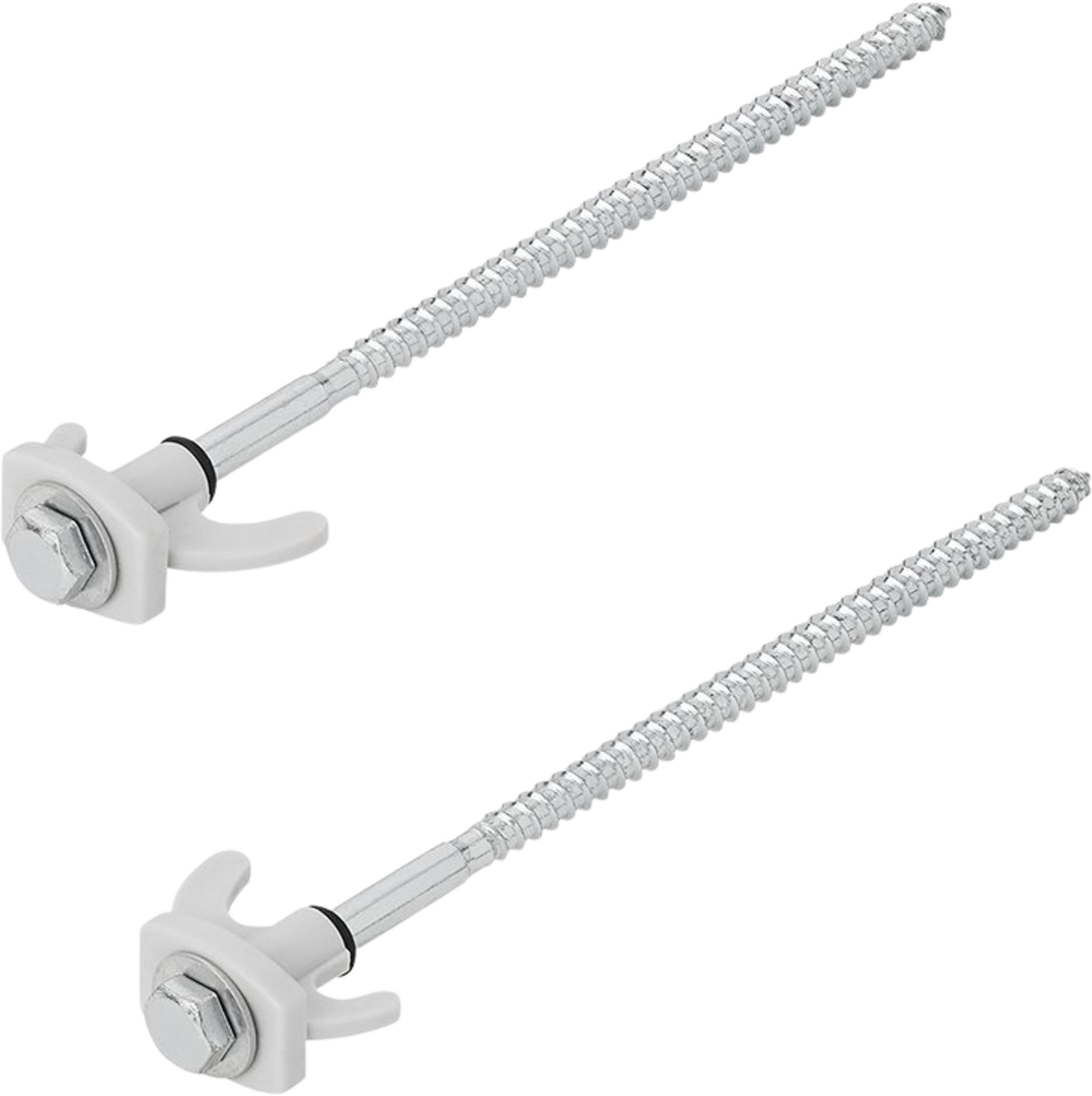 NORTHIX, Tent Peg 20cm Metal Screwable With Plastic Hook 6 Pieces In Polybag