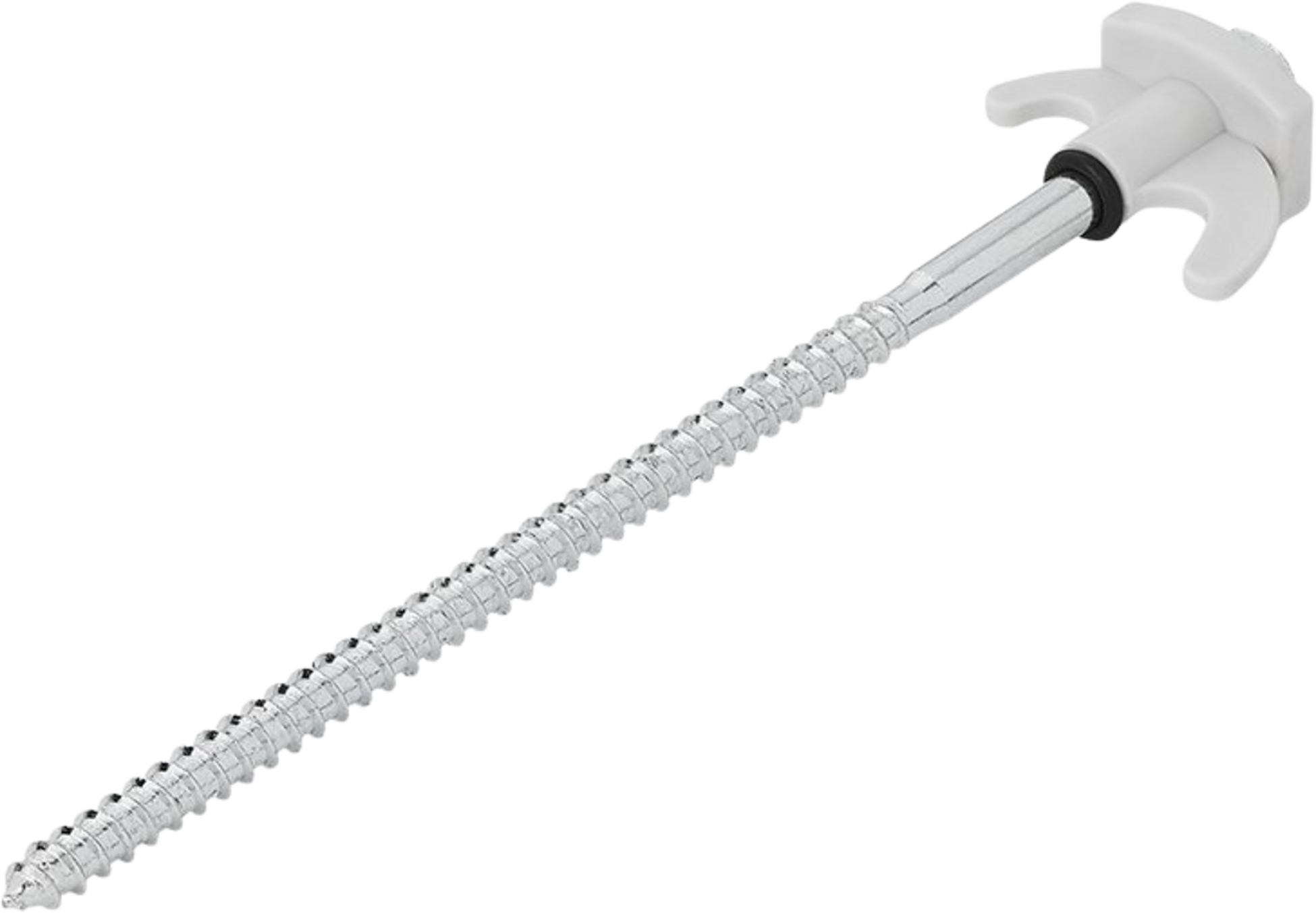 NORTHIX, Tent Peg 20cm Metal Screwable With Plastic Hook