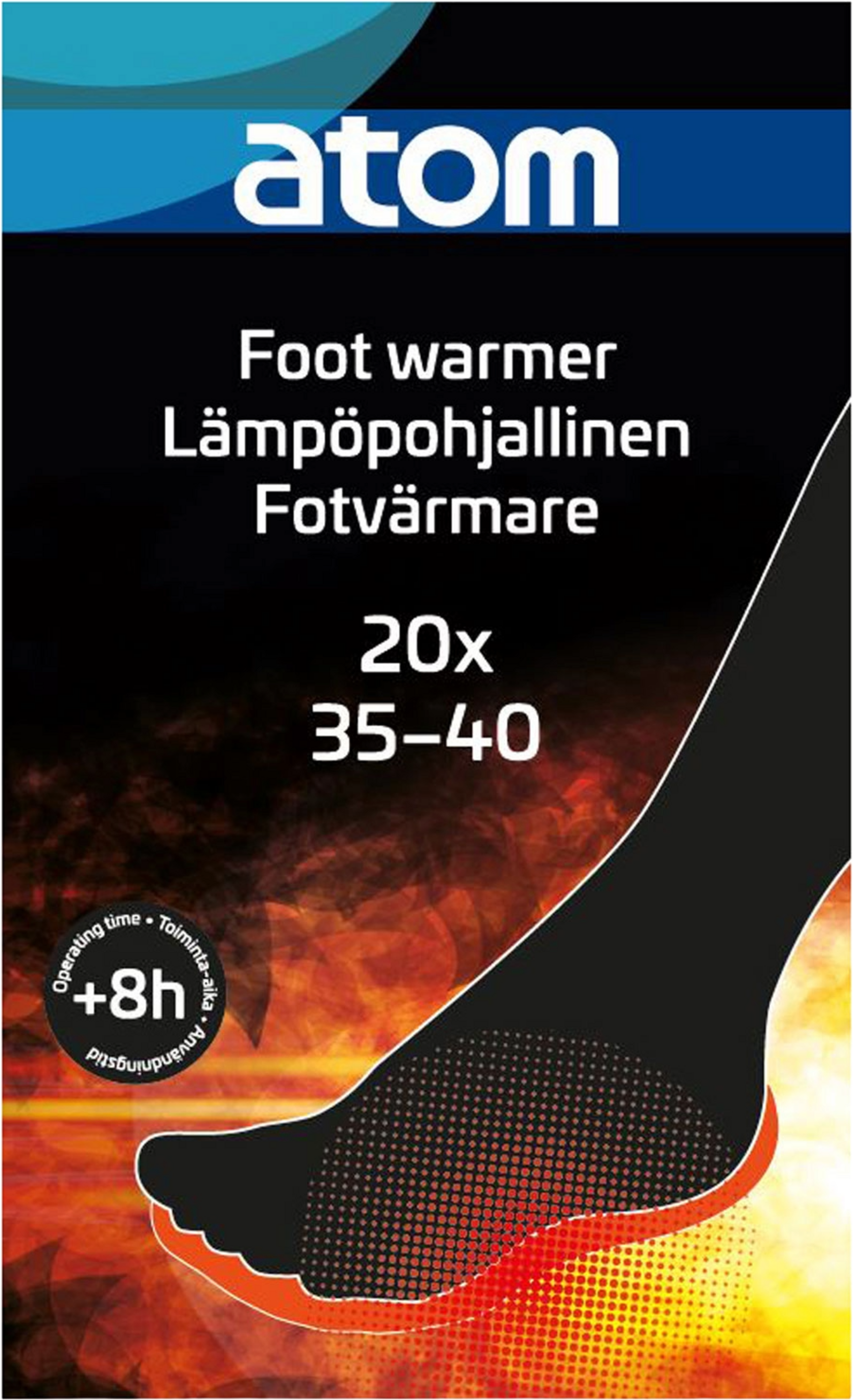 ATOM, Termisk Innersula Strl 35-40 20 St