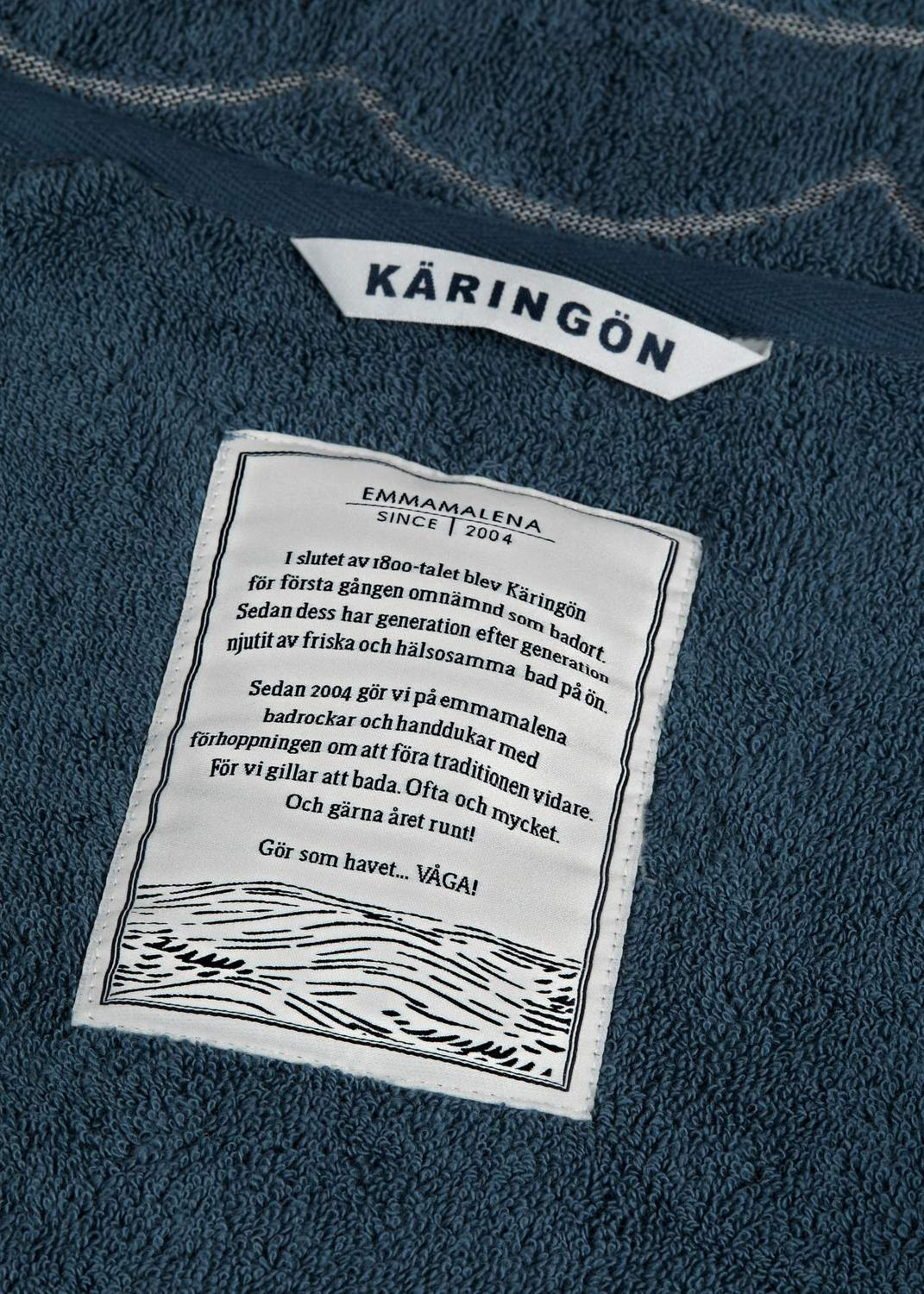 EMMAMALENA, Terry Poncho Wave Petrol Ls