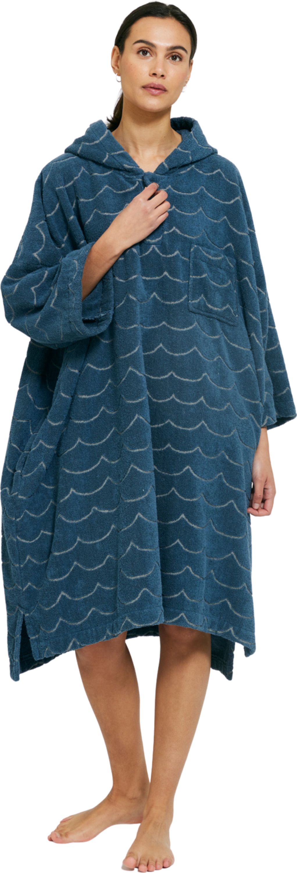 EMMAMALENA, Terry Poncho Wave Petrol Ls