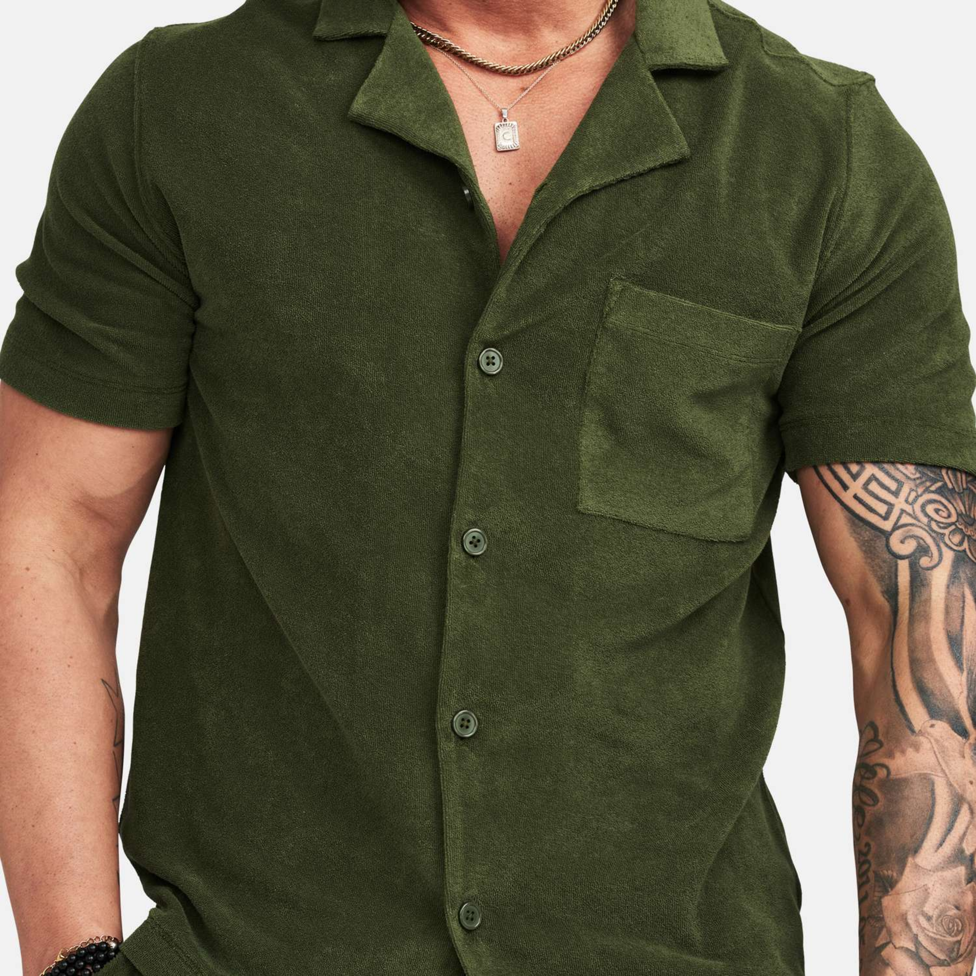 FRANK DANDY, Terry Set Olive Mpo