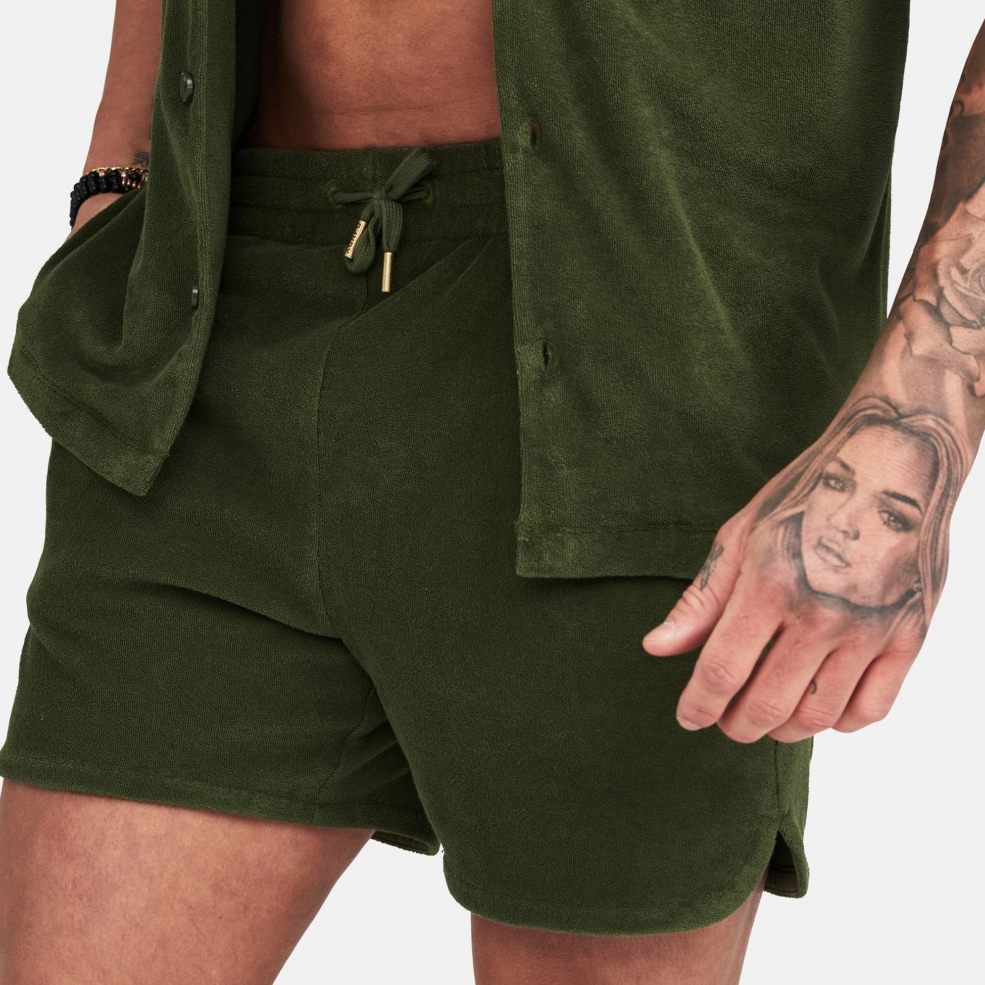 FRANK DANDY, Terry Set Olive Mpo