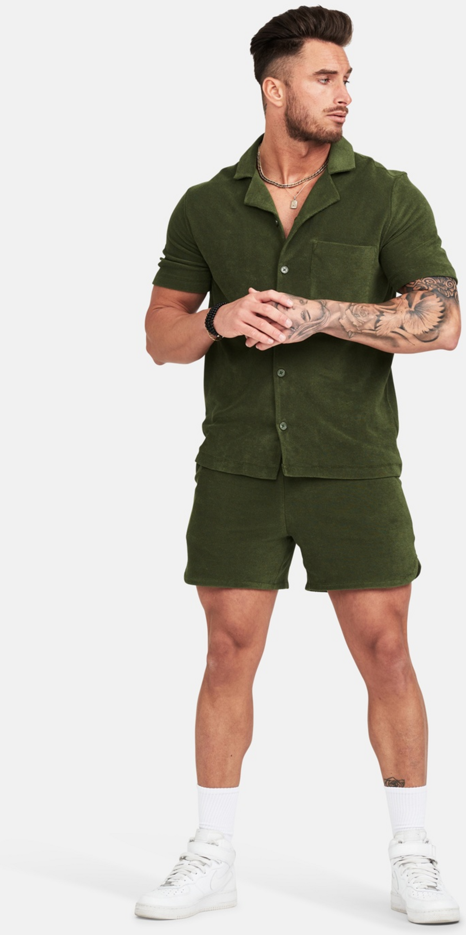 FRANK DANDY, Terry Set Olive Mpo