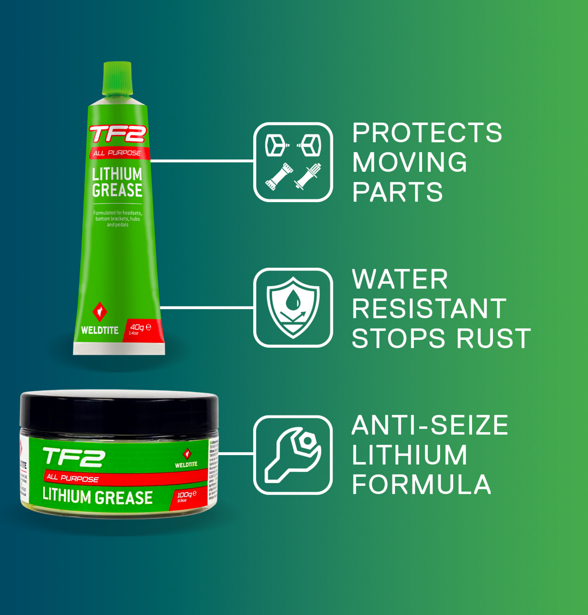 WELDTITE, Tf2 Lithium Grease Tube