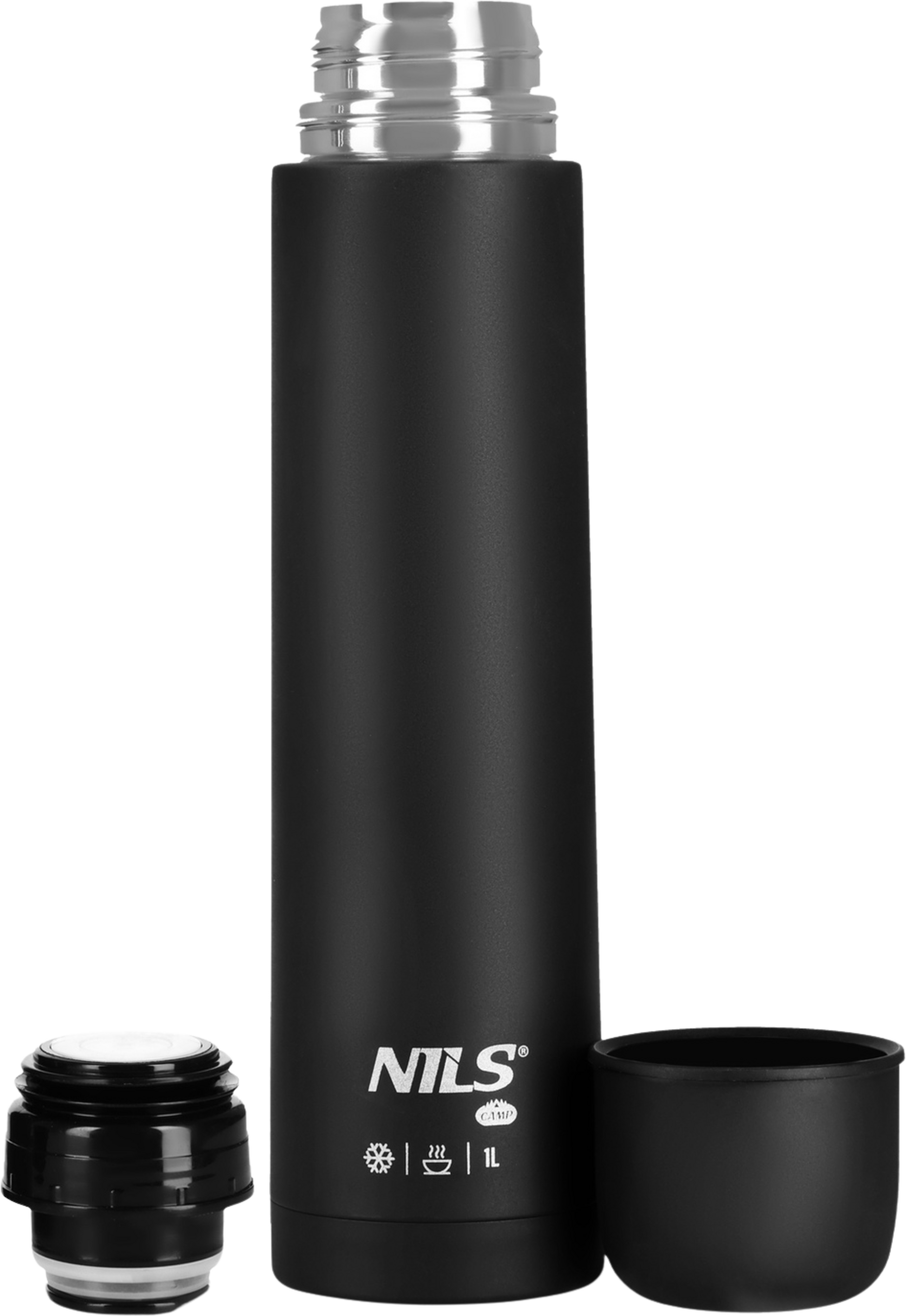 NORTHIX, Thermos Flask 1000ml, Black, Insulated Travel Mug