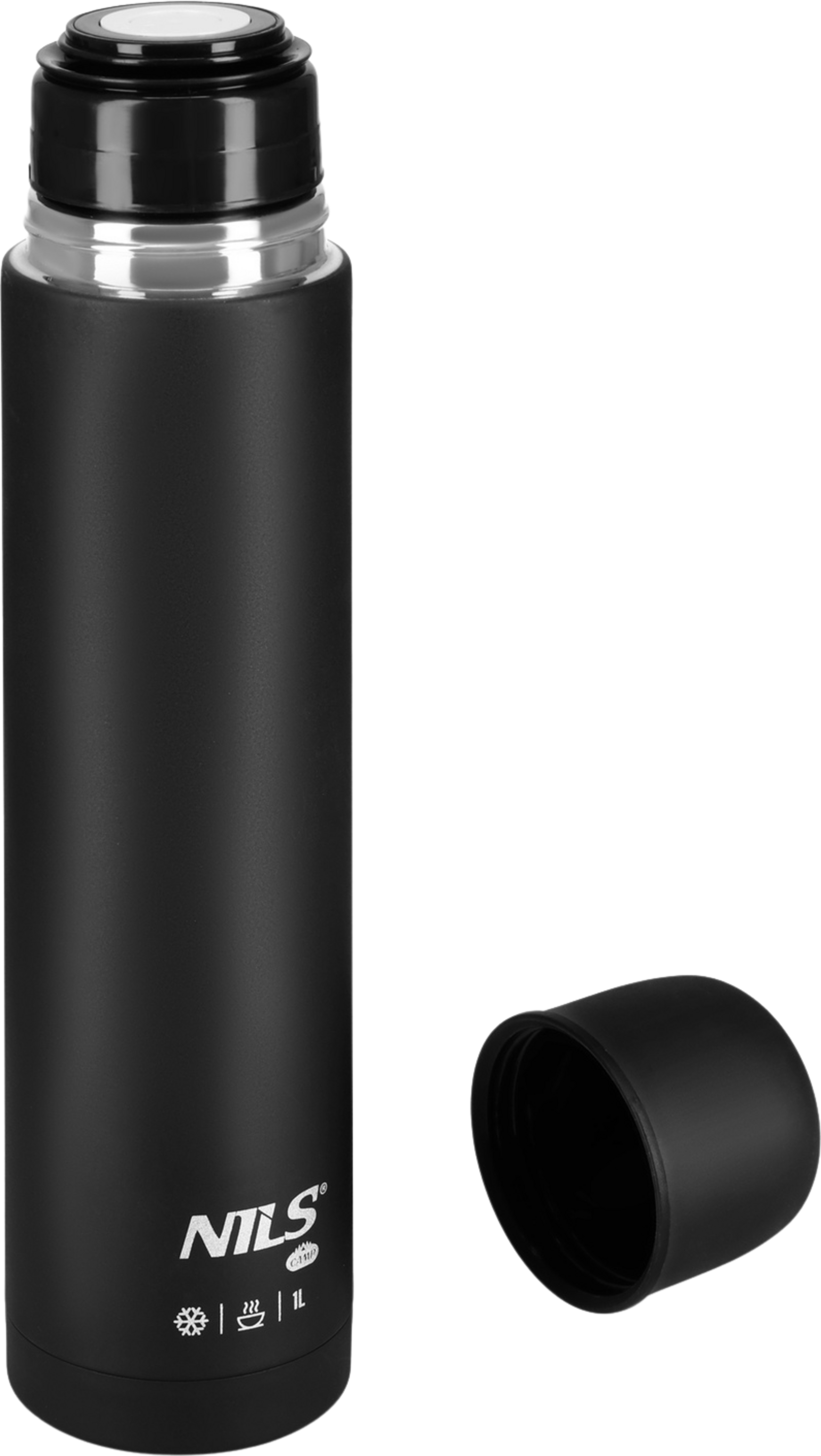 NORTHIX, Thermos Flask 1000ml, Black, Insulated Travel Mug