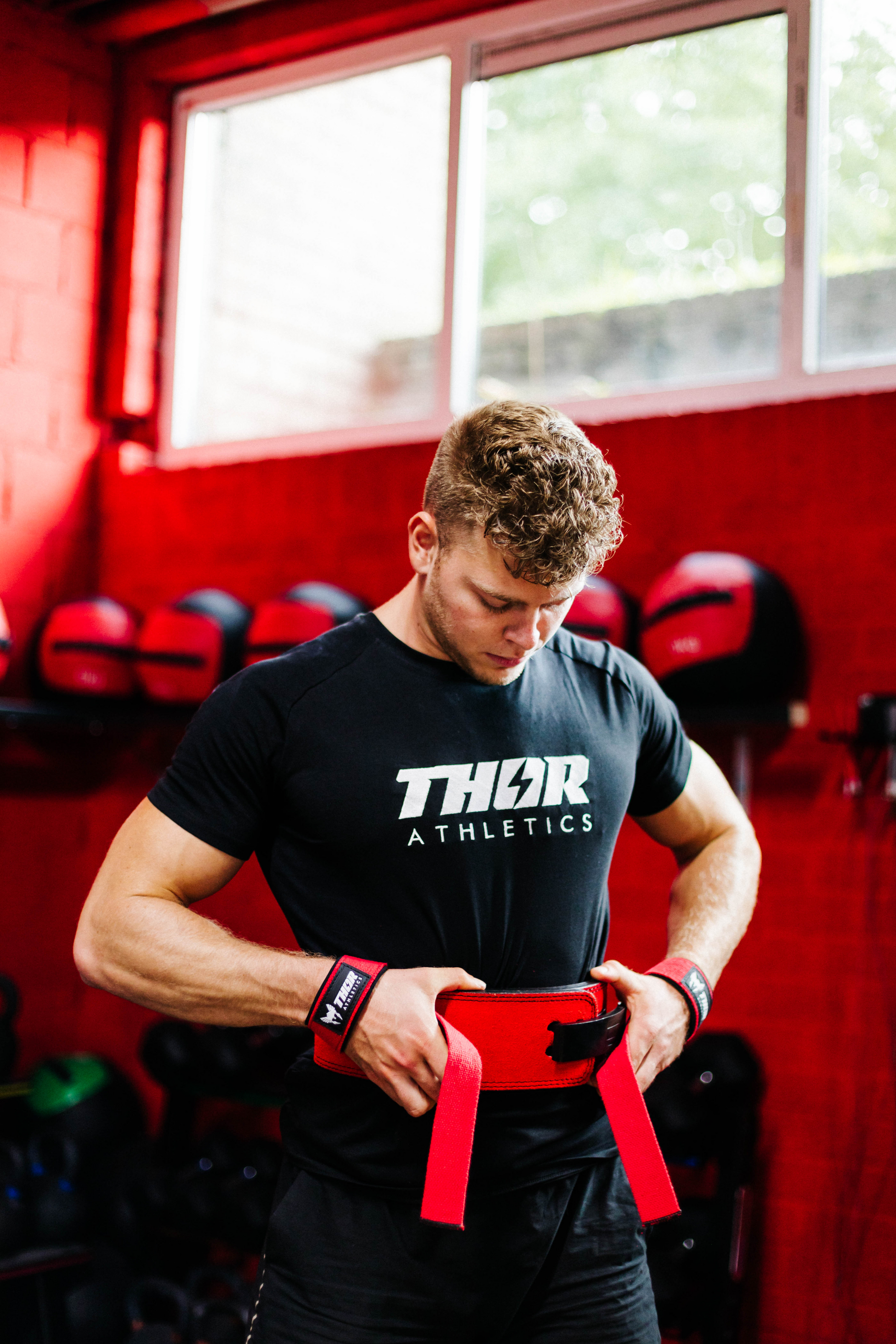 THOR ATHLETICS, Thor Athletics Lifting Straps Incl. Wrist Wraps 60cm Flexible &ndash; Strength Training Bundle