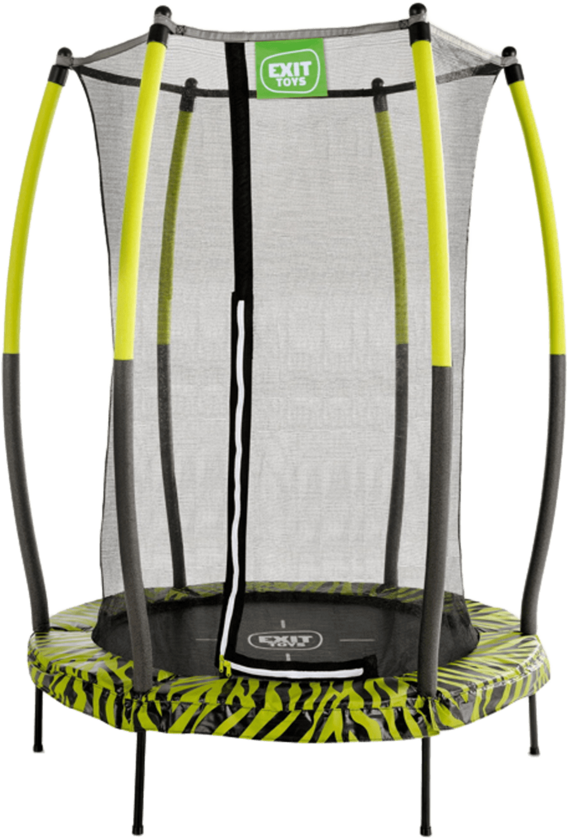 EXIT, Tiggy Junior Studsmatta Med Skyddsn&auml;t &Oslash;140cm - Svart/gr&ouml;n
