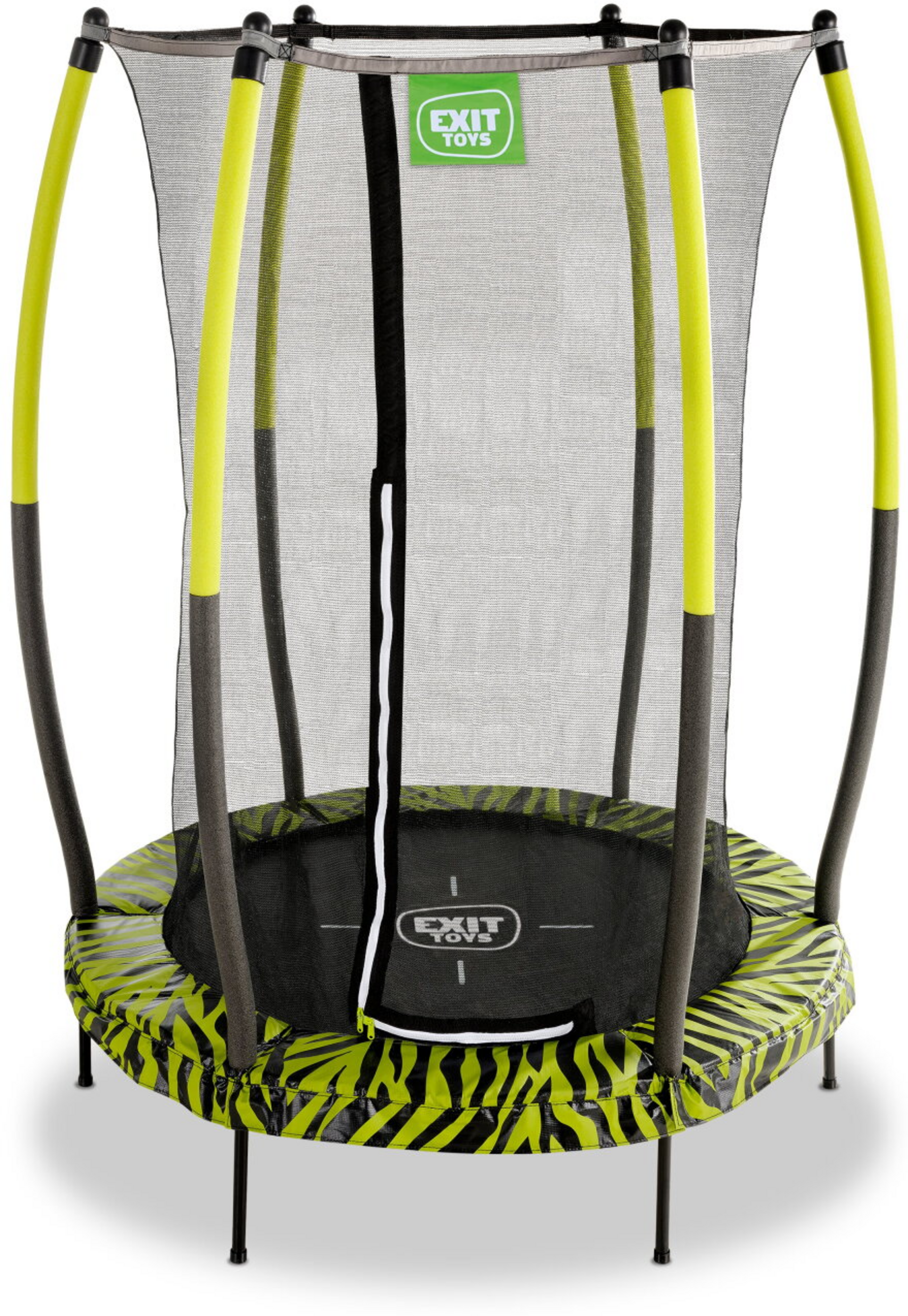 EXIT, Tiggy Junior Studsmatta Med Skyddsn&auml;t &Oslash;140cm - Svart/gr&ouml;n