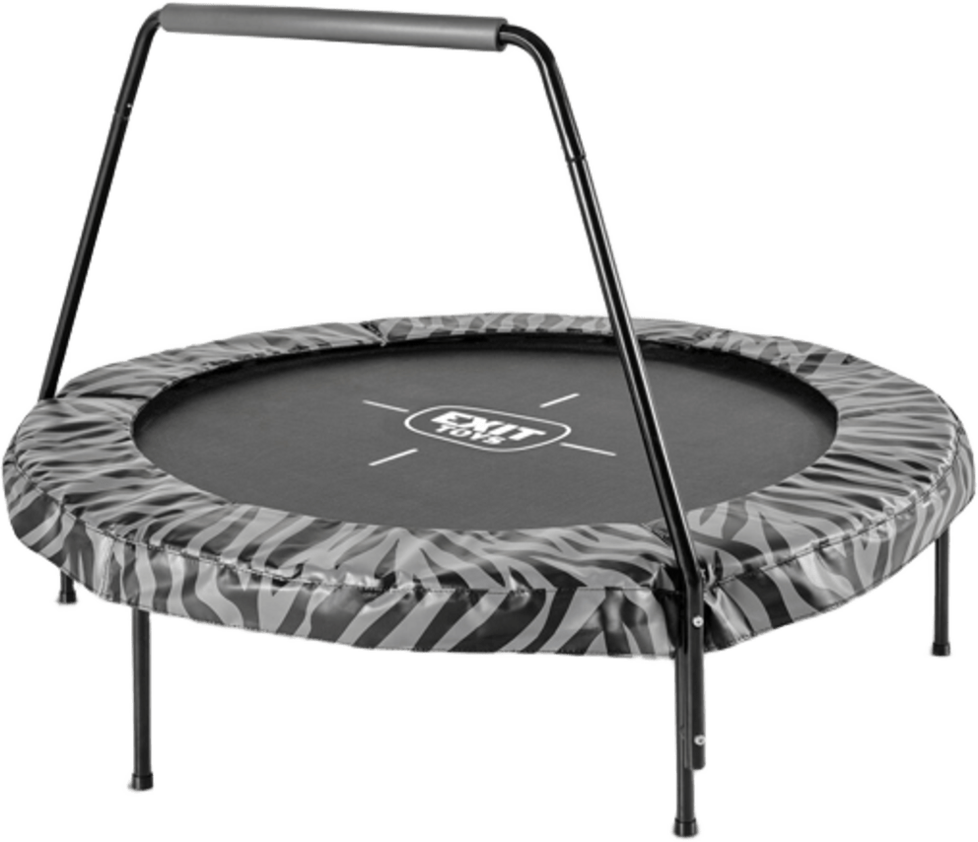 EXIT, Tiggy Junior Studsmatta Med Stång Ø140cm - Svart/grå