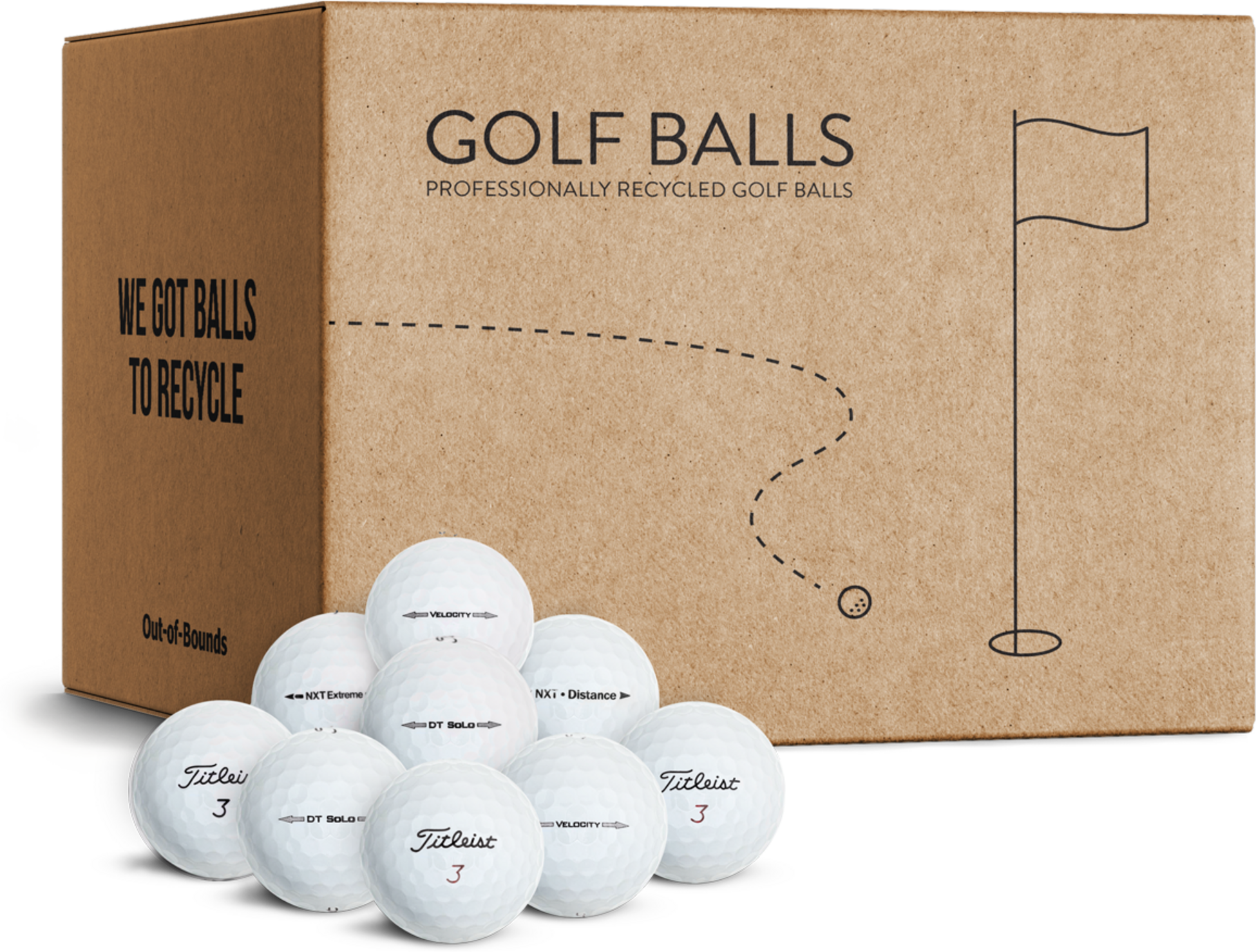 OUT OF BOUNDS, Titleist Mix 50-pack